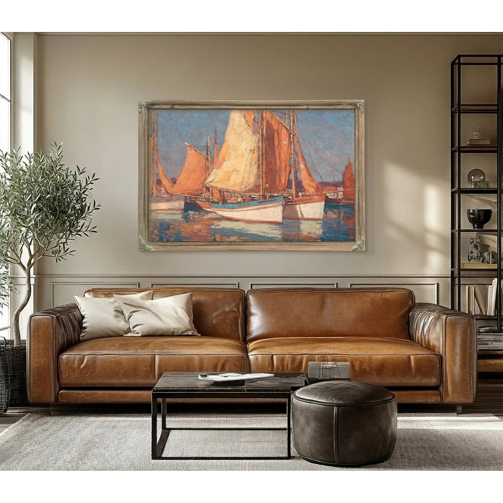 Boats Off Concarneau By Edgar Payne Fine Art Print
