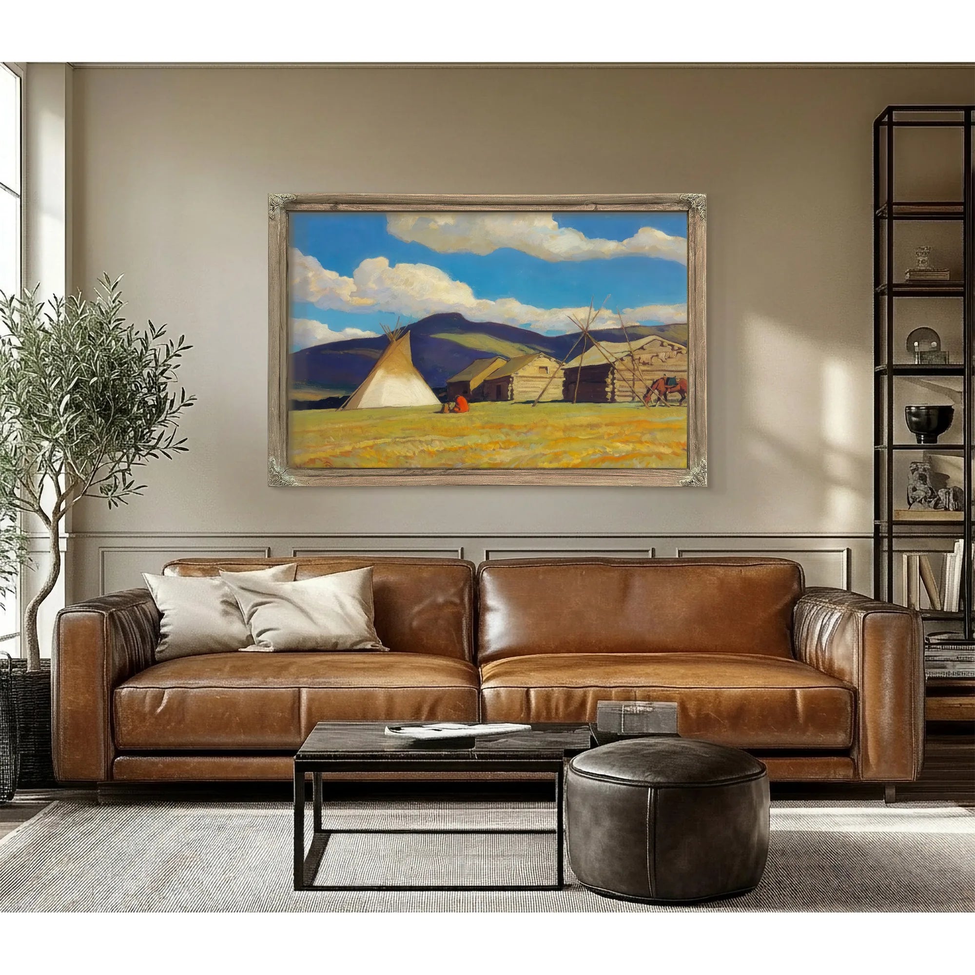 Home Of The Halfbreed By Maynard Dixon Fine Art Print