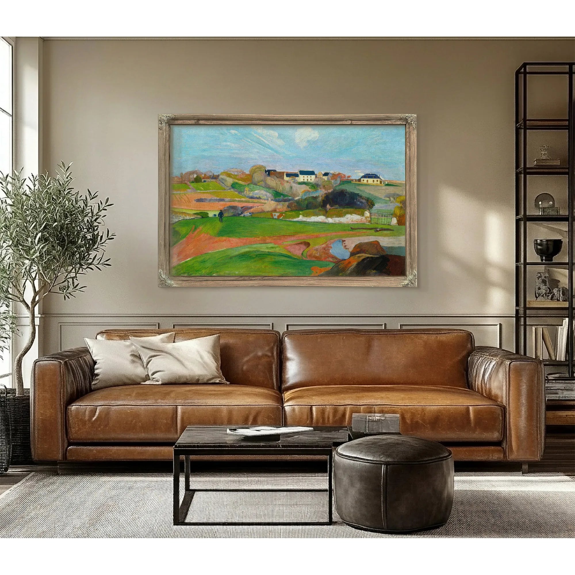 Landscape At Le Pouldu by Paul Gauguin Fine Art Print