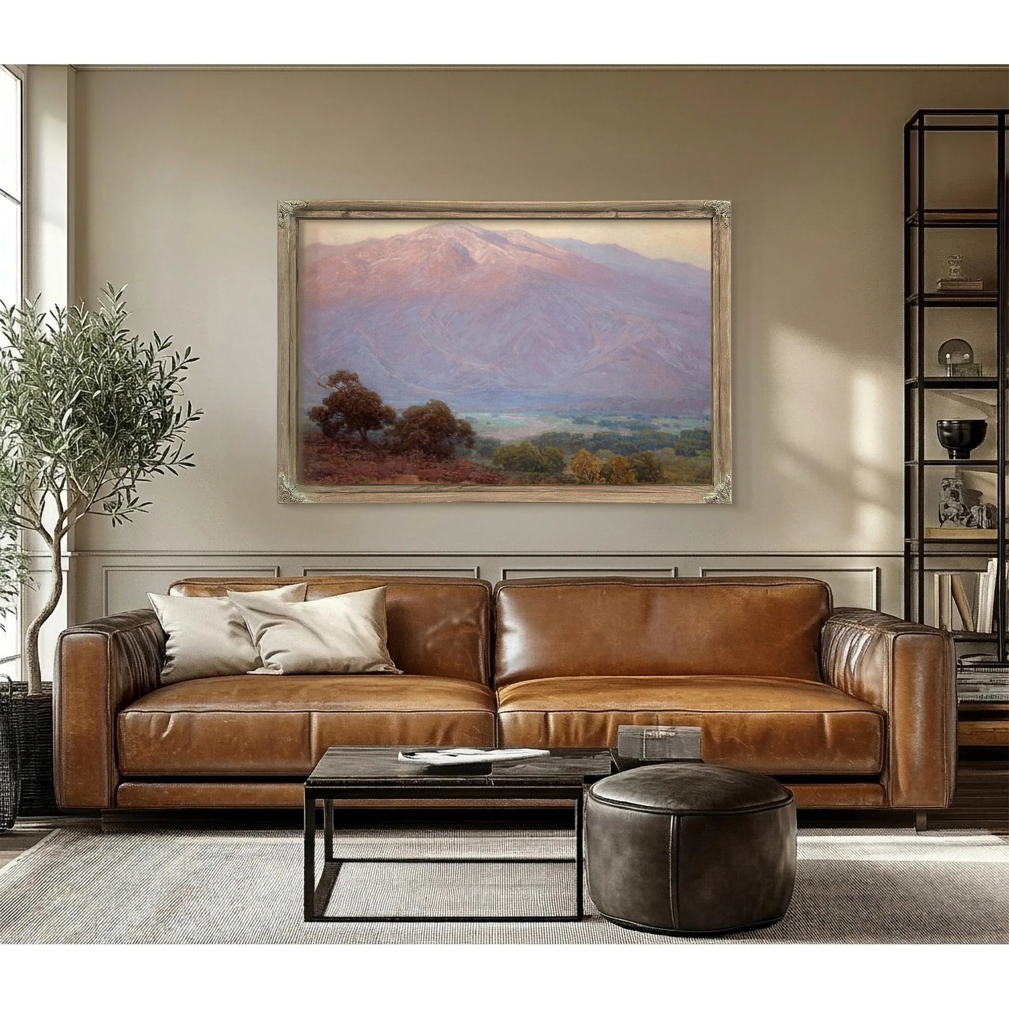Mountains At Sunset, Santa Barbara By Edgar Payne Fine Art Print