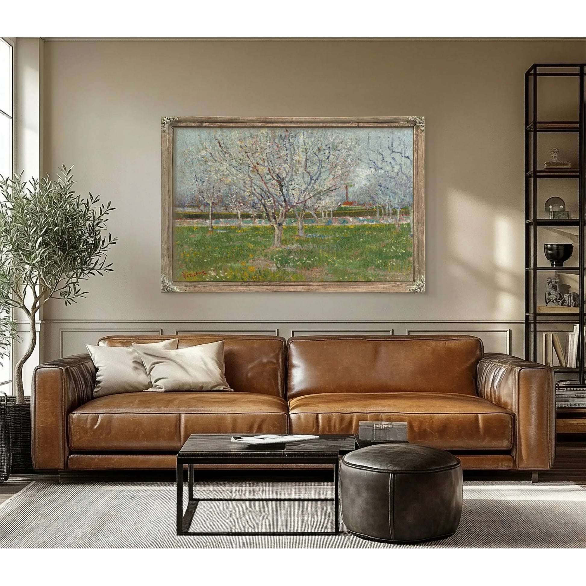 Orchard In Blossom (Plum Trees) By Vincent Van Gogh Fine Art Print