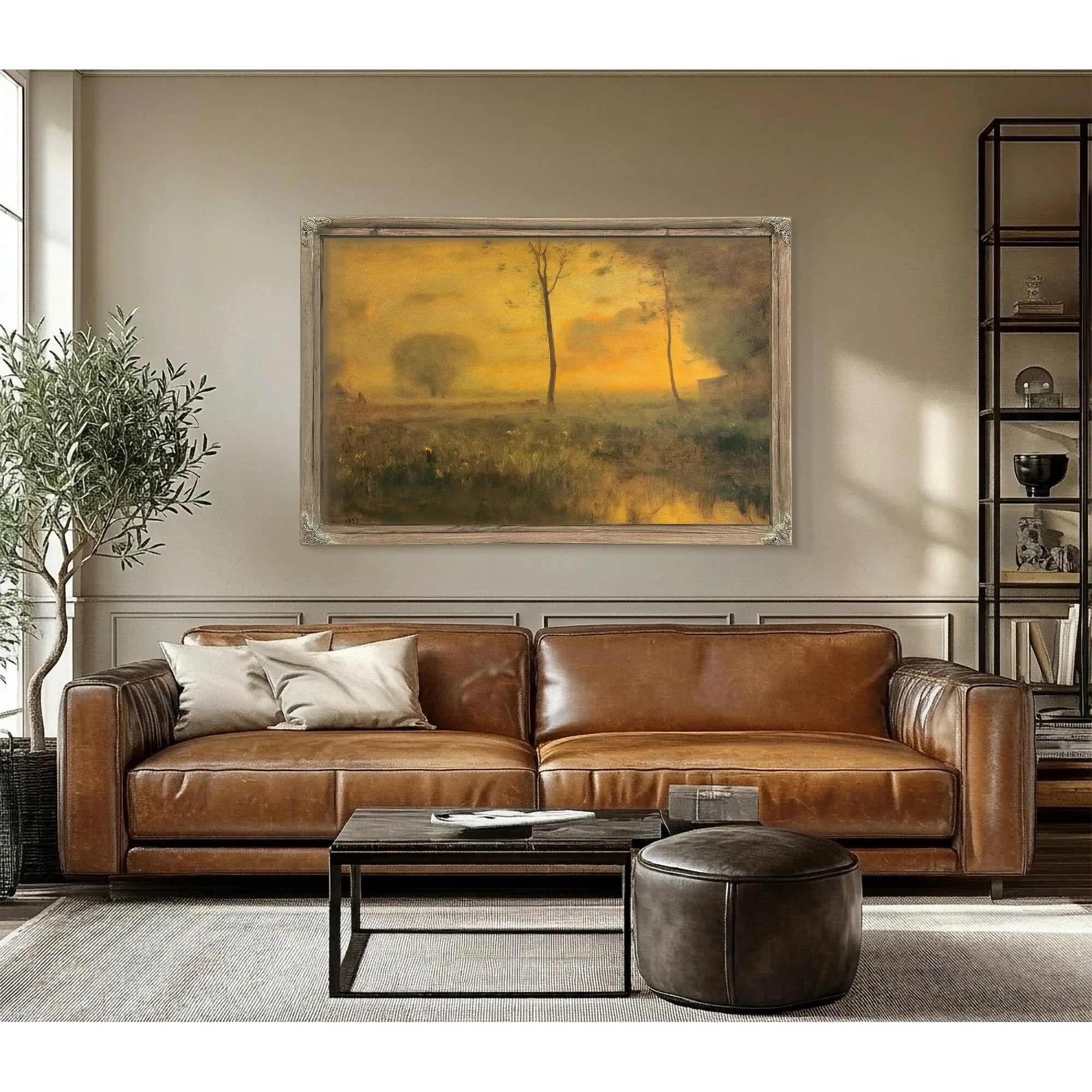 Sunset At Montclair By George Inness Fine Art Print
