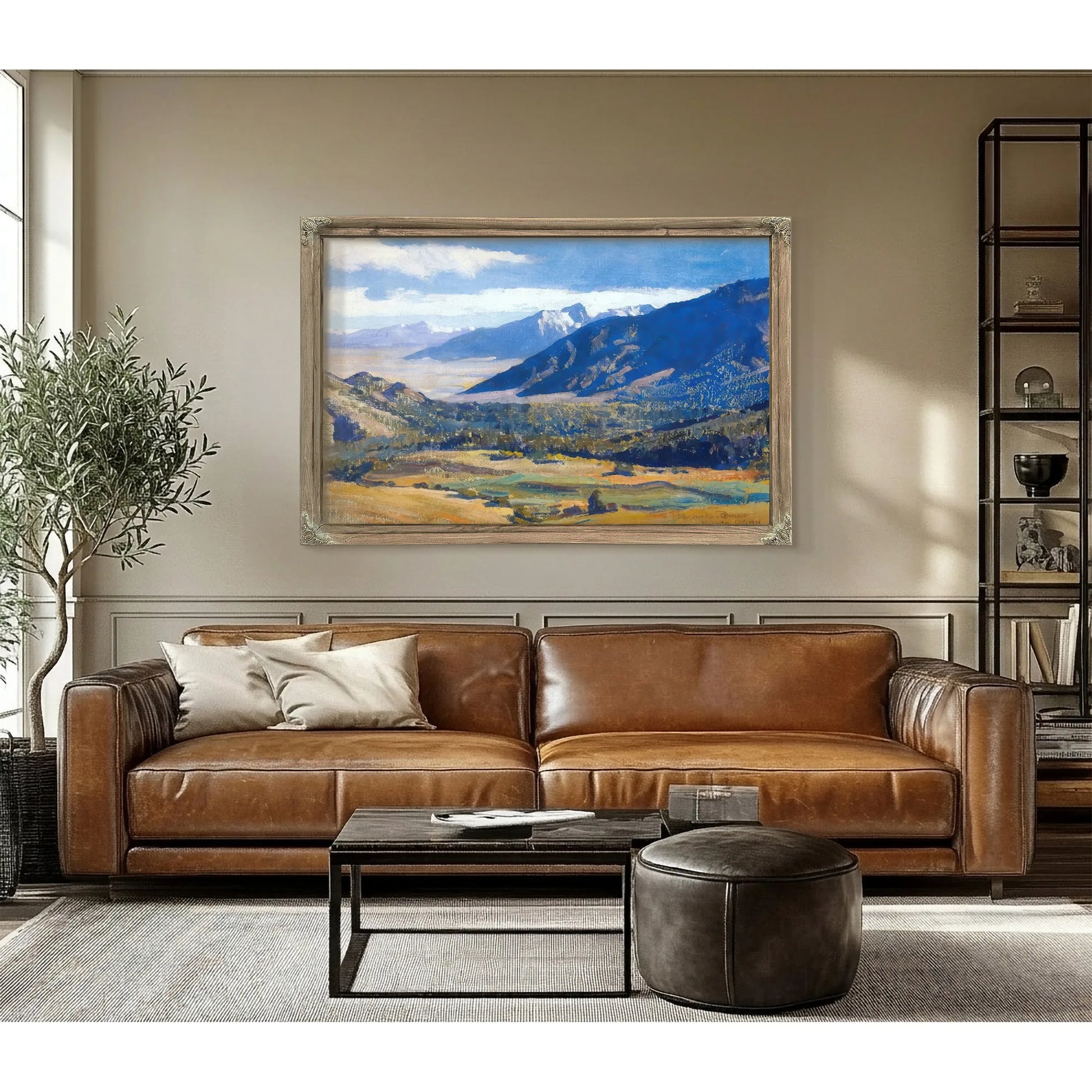 Sierra Nevada From The Desert By Maynard Dixon Fine Art Print