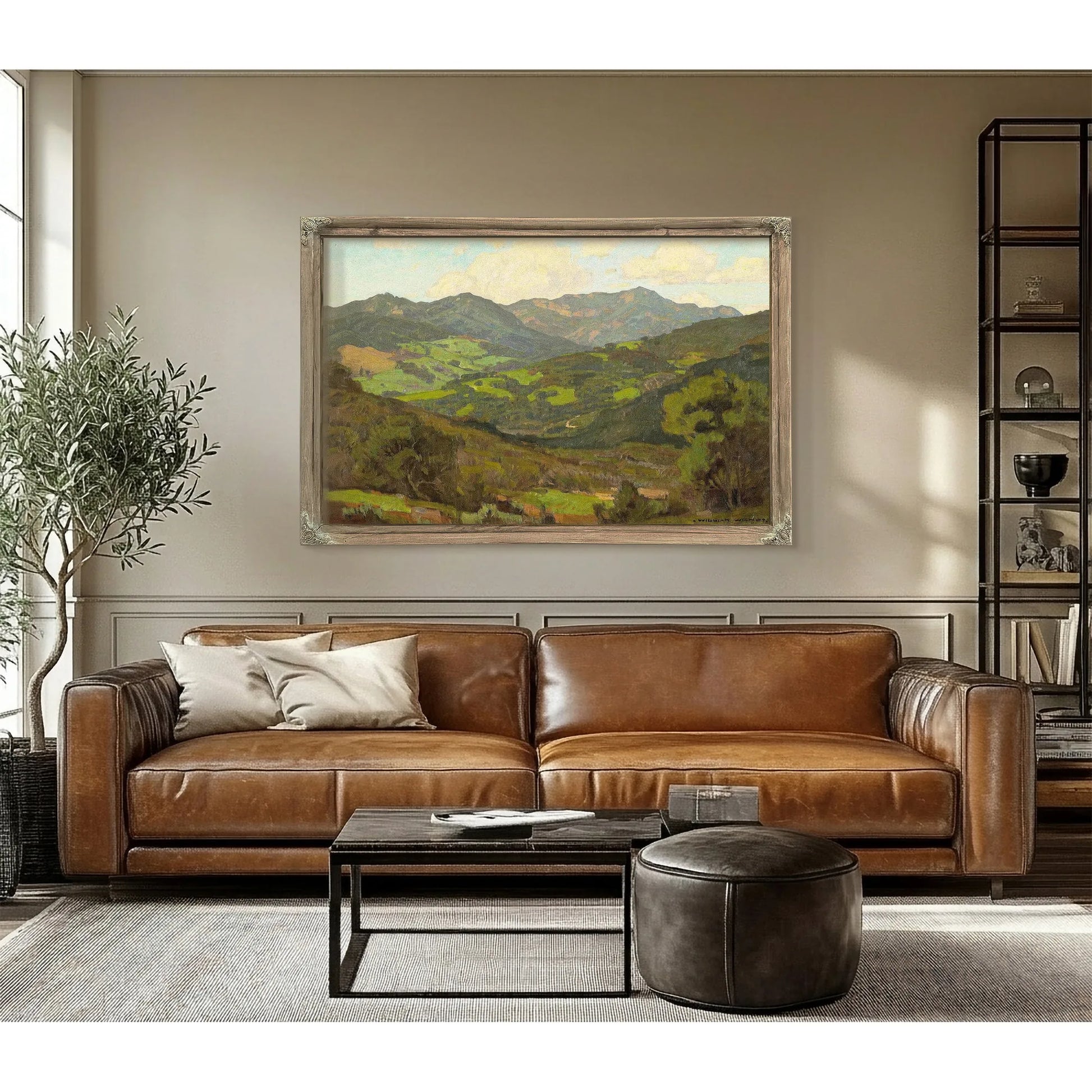Converging Fields By William Wendt Fine Art Print