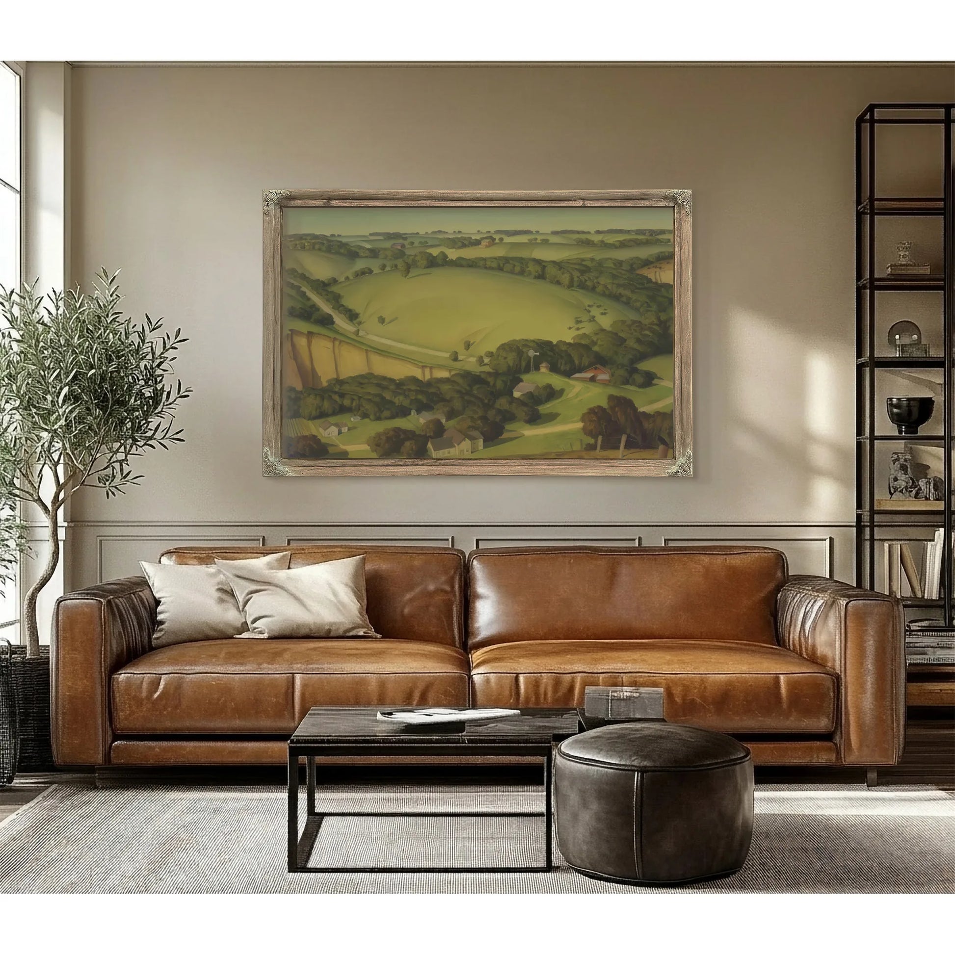 Stone City Landscape By Marvin Dorwart Cone Fine Art Print