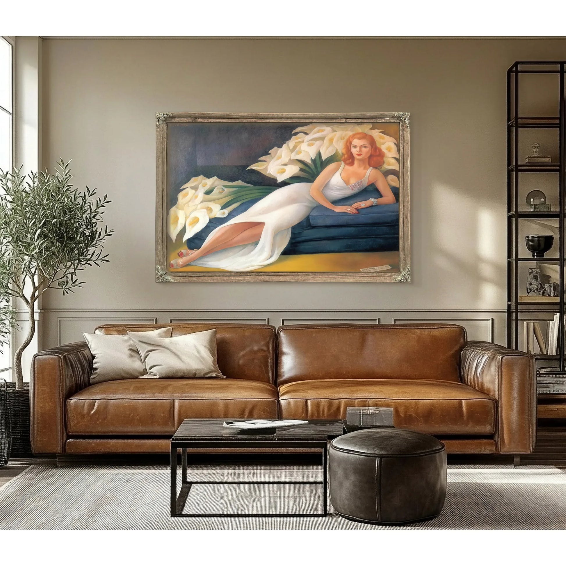 Portrait Of Cuca Bustamante By Diego Rivera Fine Art Print