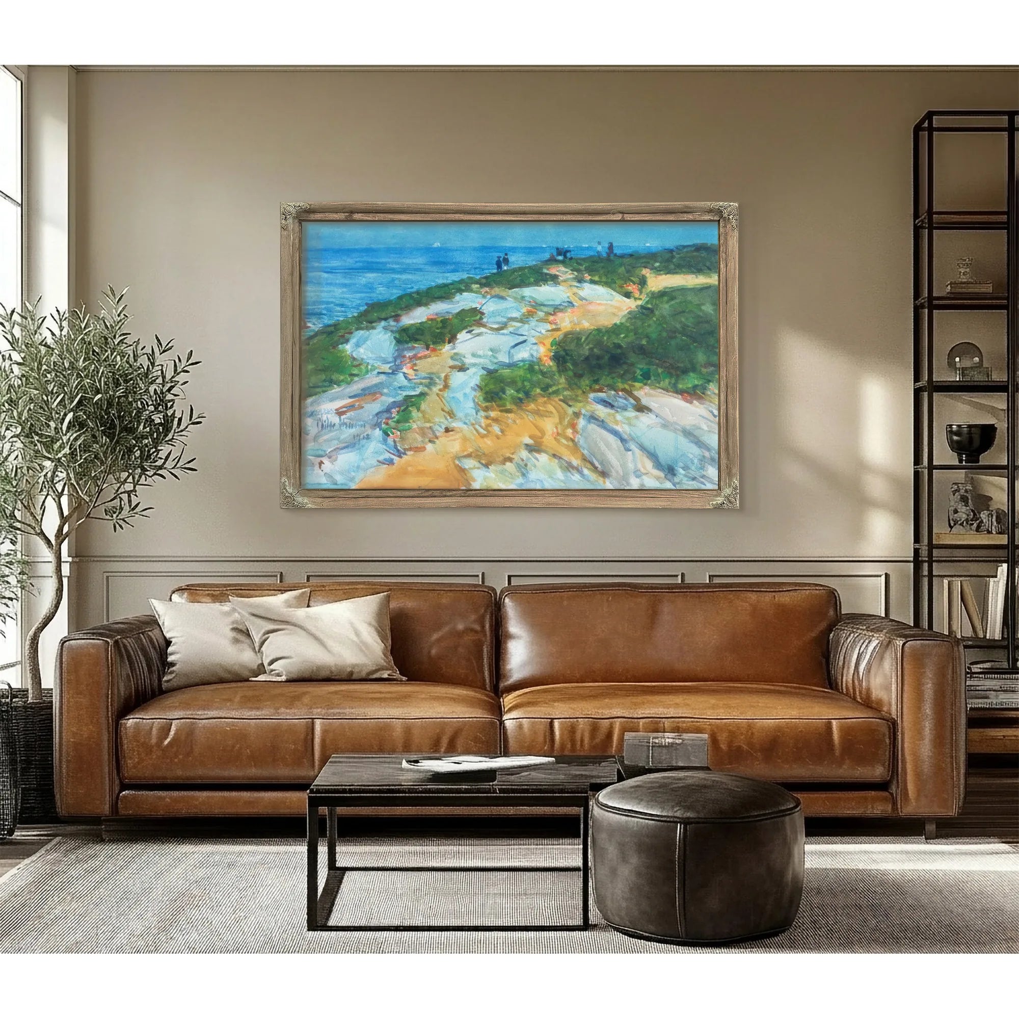 Sunday Morning Appledore By Childe Hassam Fine Art Print