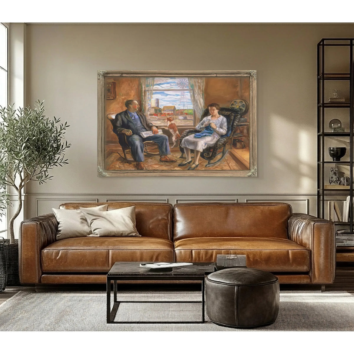 The Old Folks (Mother And Father) By John Steuart Curry