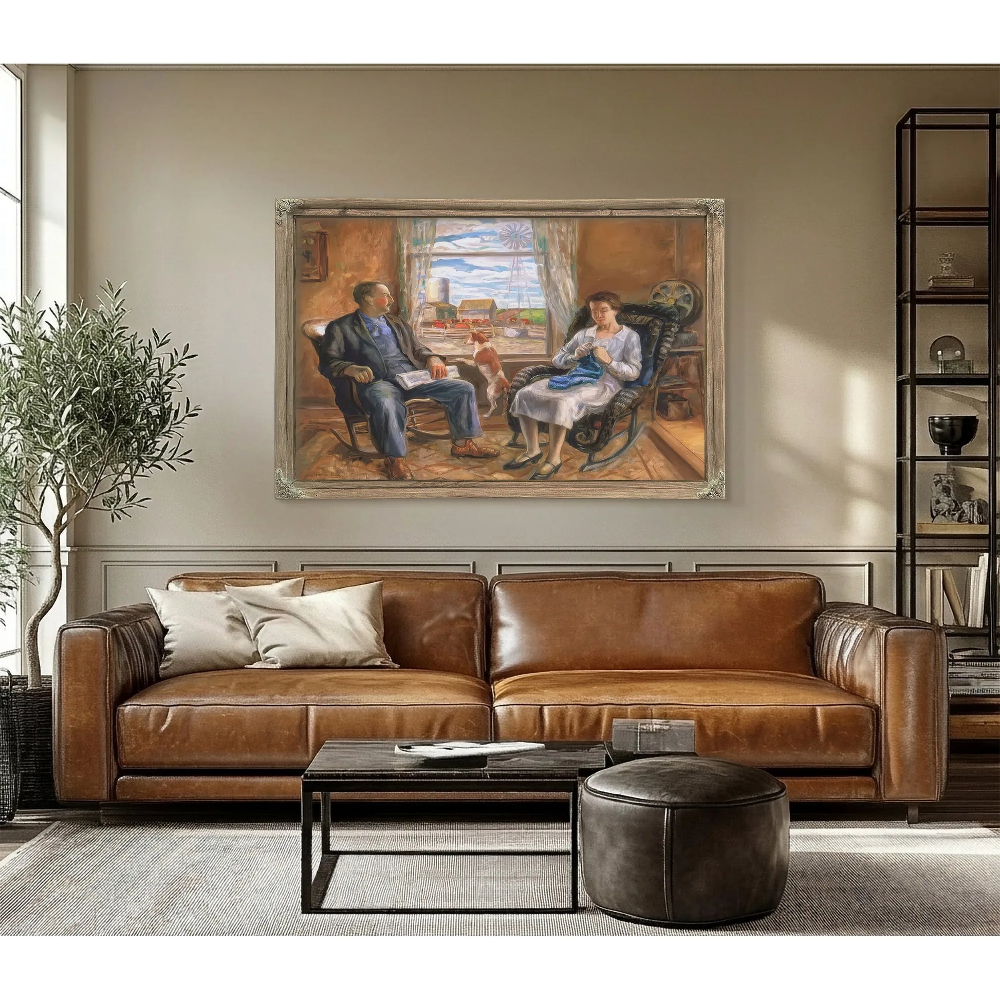 The Old Folks (Mother And Father) By John Steuart Curry Fine Art Print