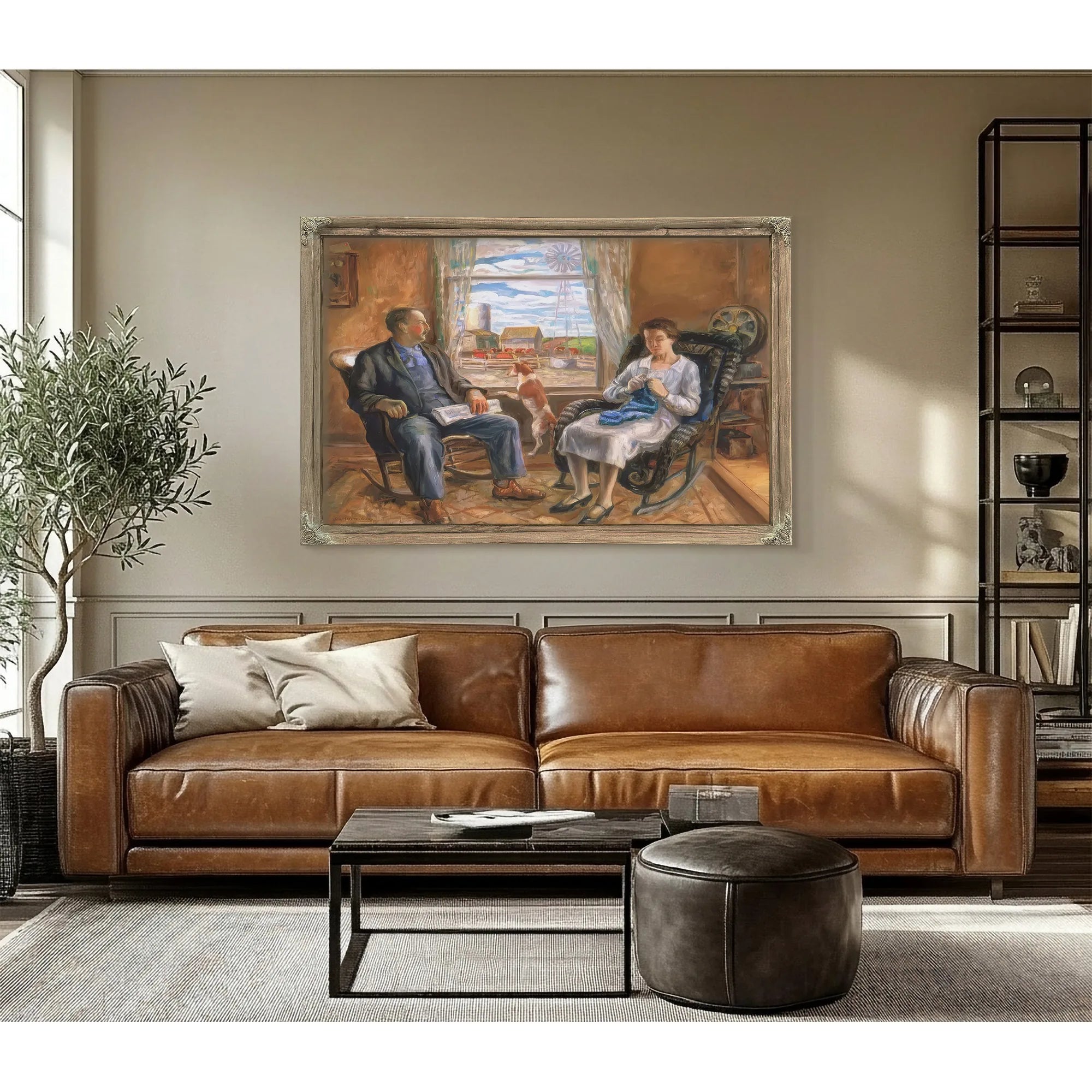 The Old Folks (Mother And Father) By John Steuart Curry Fine Art Print