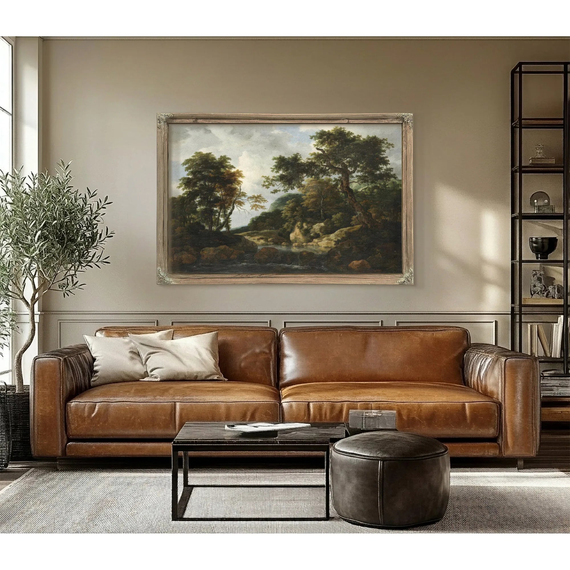 The Forest Stream By Jacob Van Ruisdael Fine Art Print