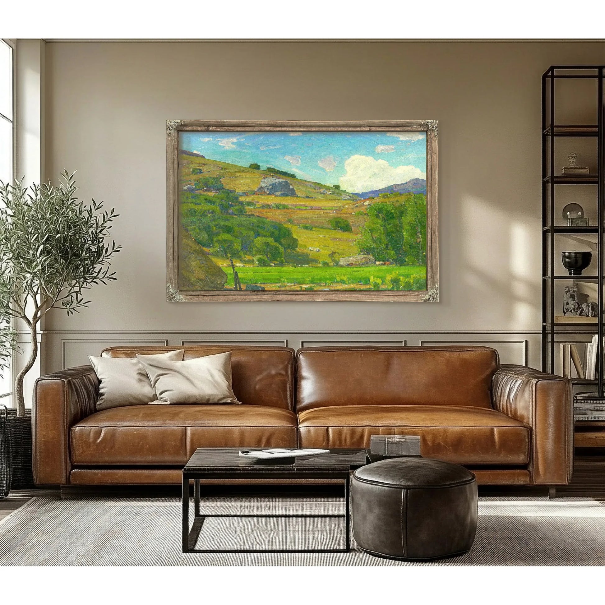 Pasture Lands C. 1925 By William Wendt Fine Art Print