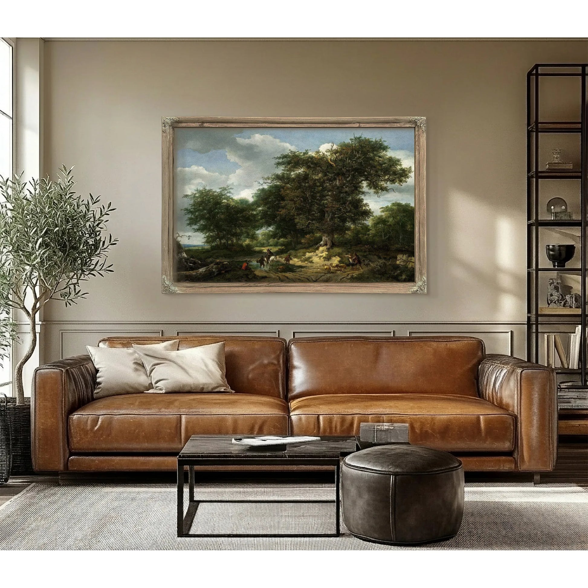 The Great Oak By Jacob Van Ruisdael Fine Art Print