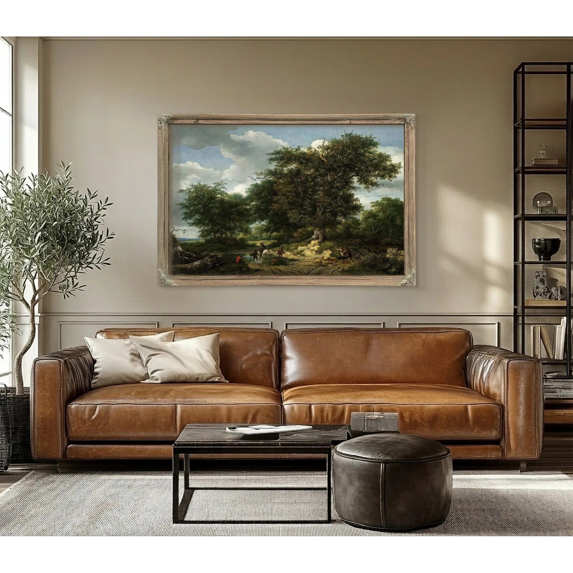 The Great Oak By Jacob Van Ruisdael Fine Art Print