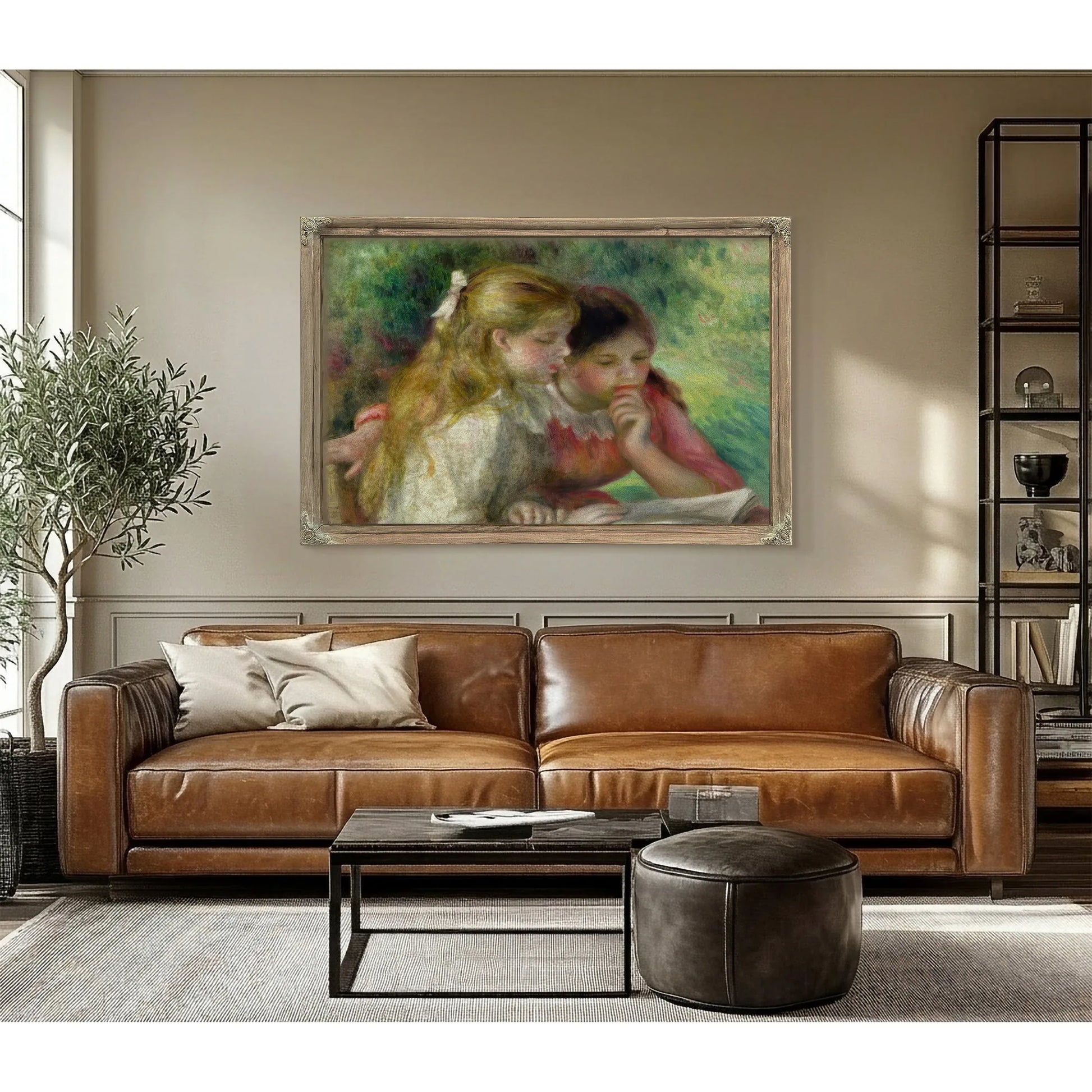 The Reading By Pierre Auguste Renoir Fine Art Print
