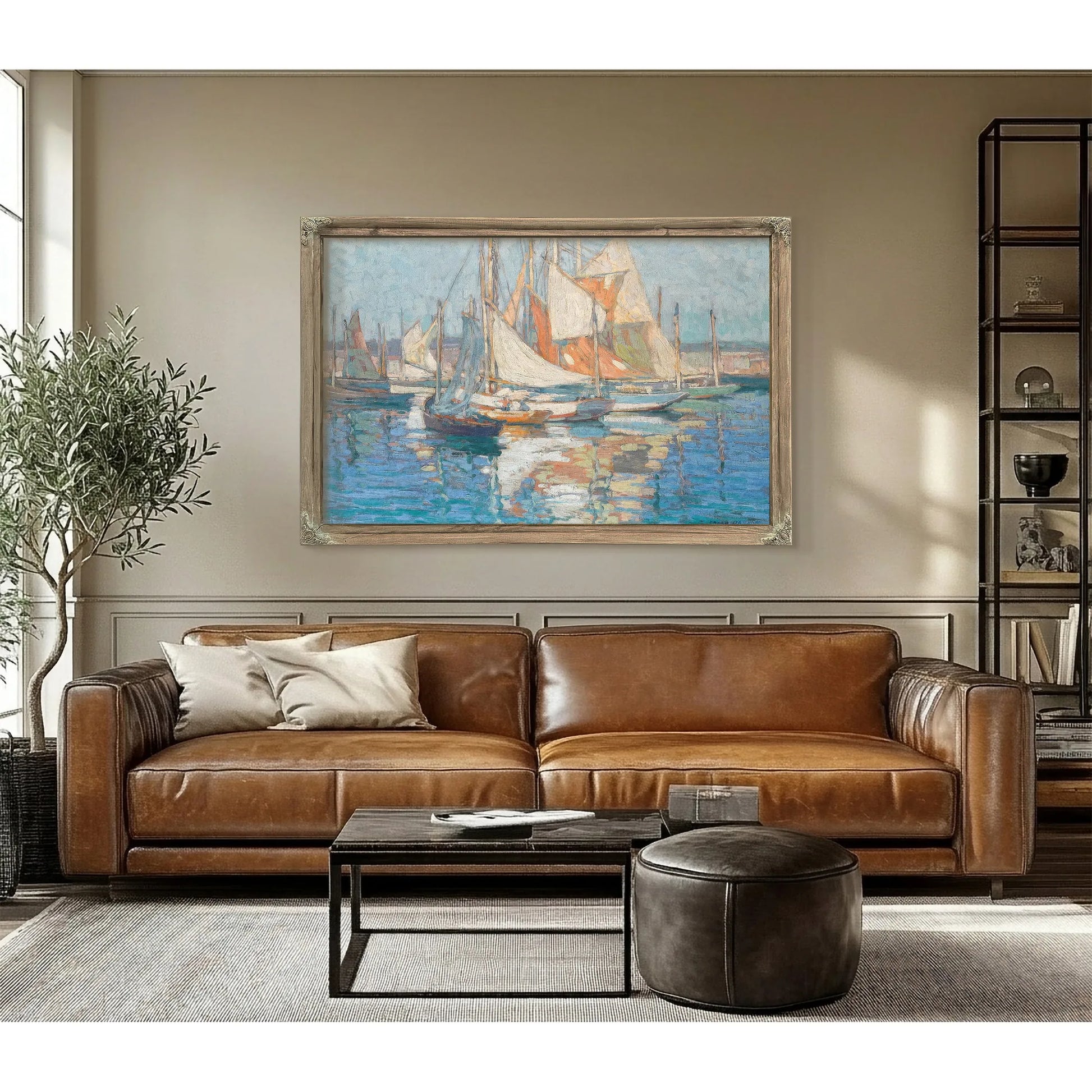 Concarneau Harbor By Edgar Payne Fine Art Print