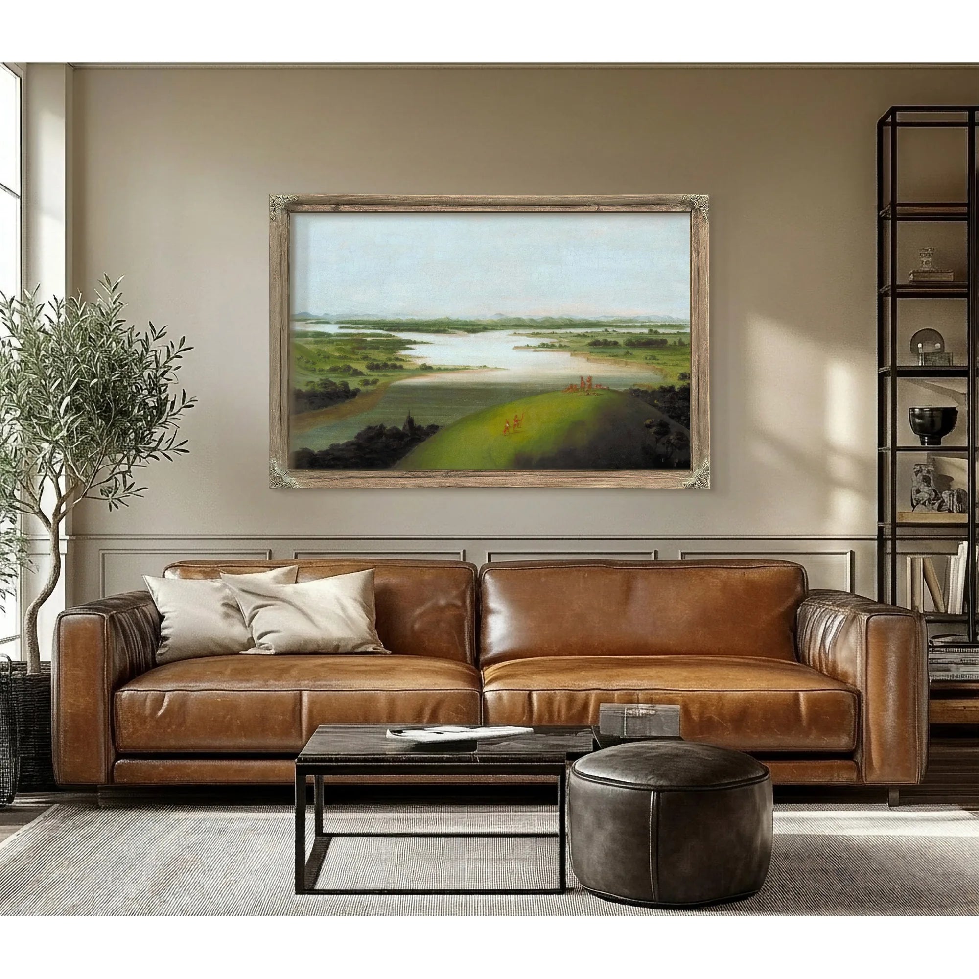 Mouth Of The Platte River, 900 Miles Above St. Louis By George Catlin Fine Art Print
