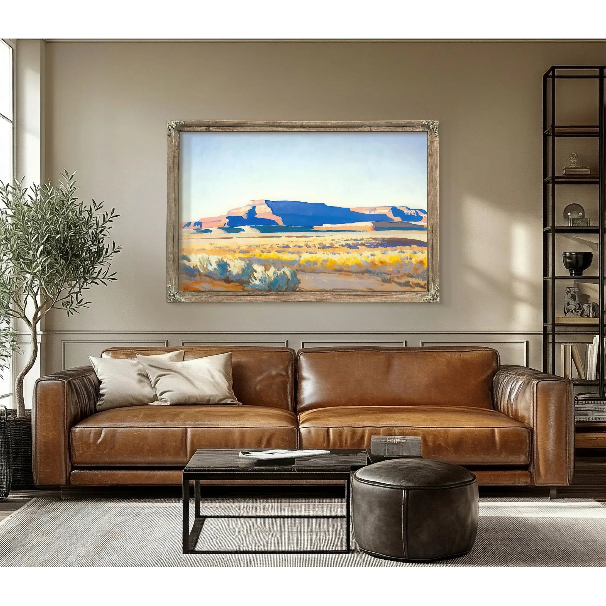 Striped Mesa By Maynard Dixon Fine Art Print