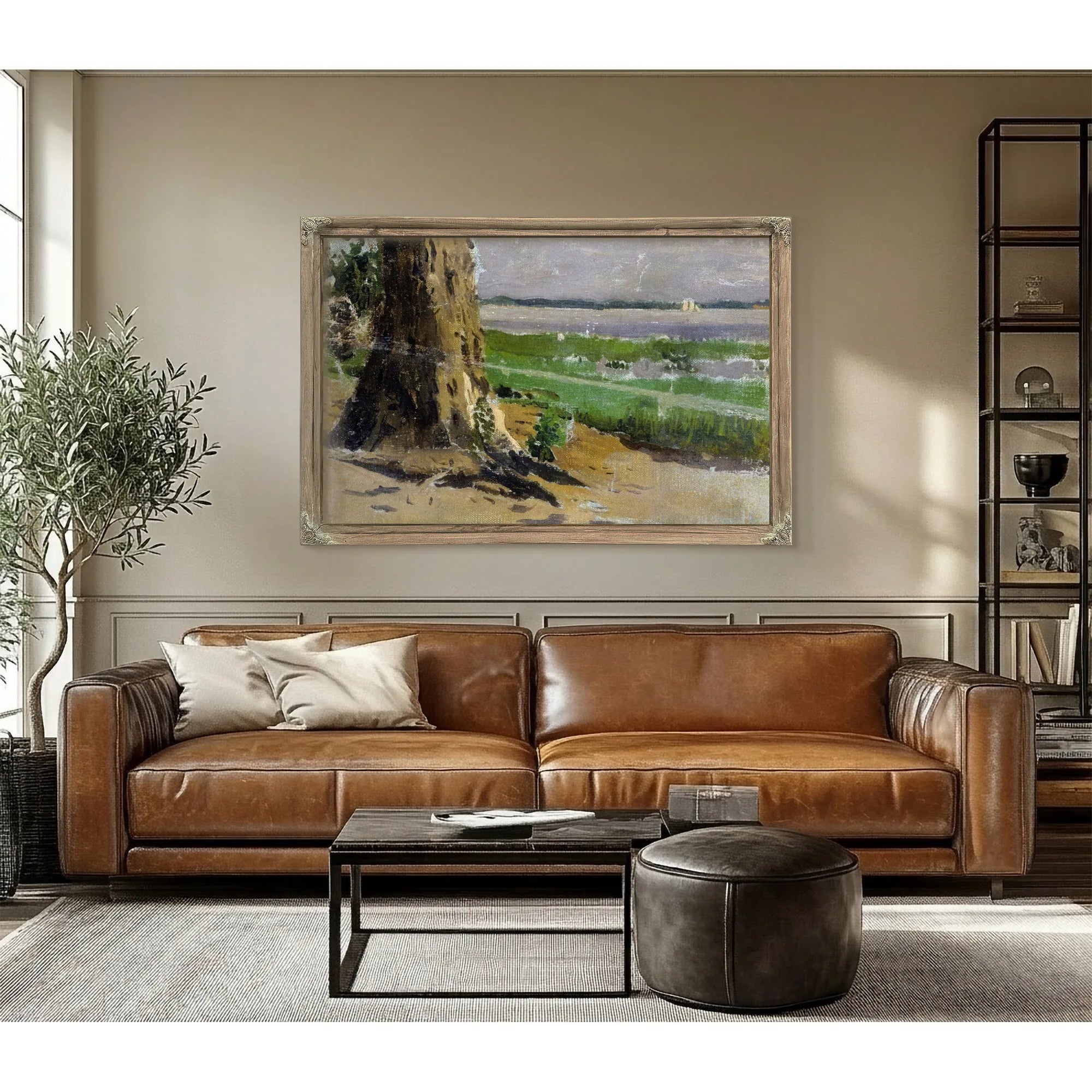 Landscape Sketch By Thomas Eakins Fine Art Print