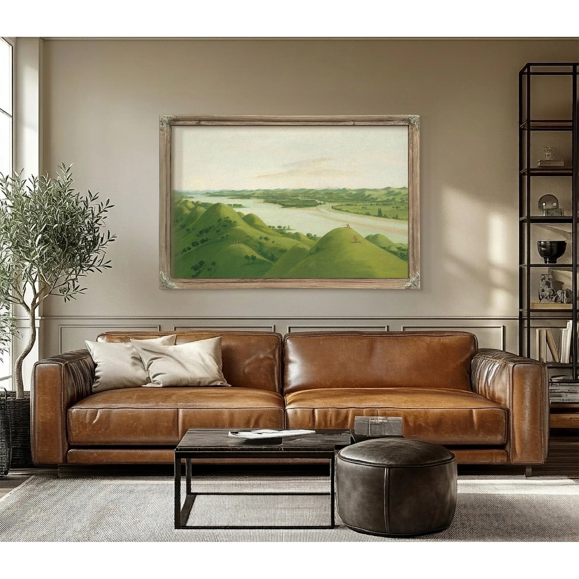 Beautiful Prairie Bluffs Above The Poncas, 1050 Miles Above St. Louis By George Catlin Fine Art Print