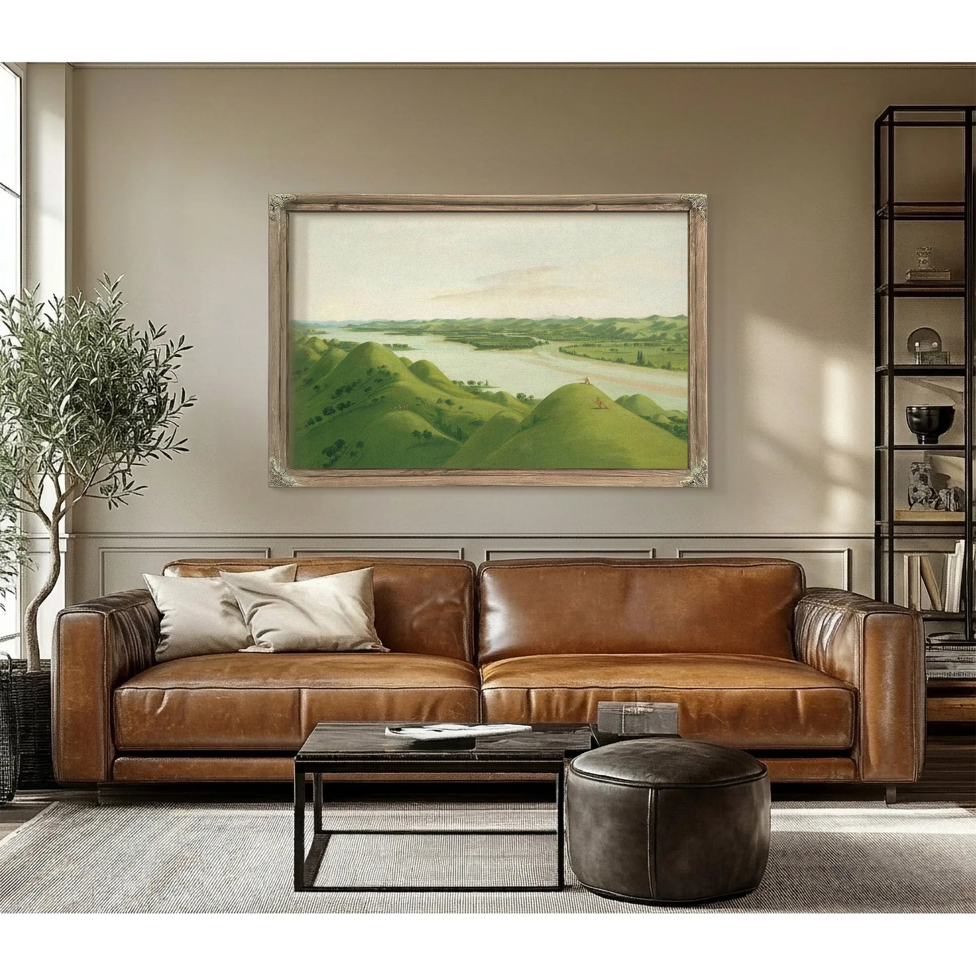 Beautiful Prairie Bluffs Above The Poncas, 1050 Miles Above St. Louis By George Catlin Fine Art Print