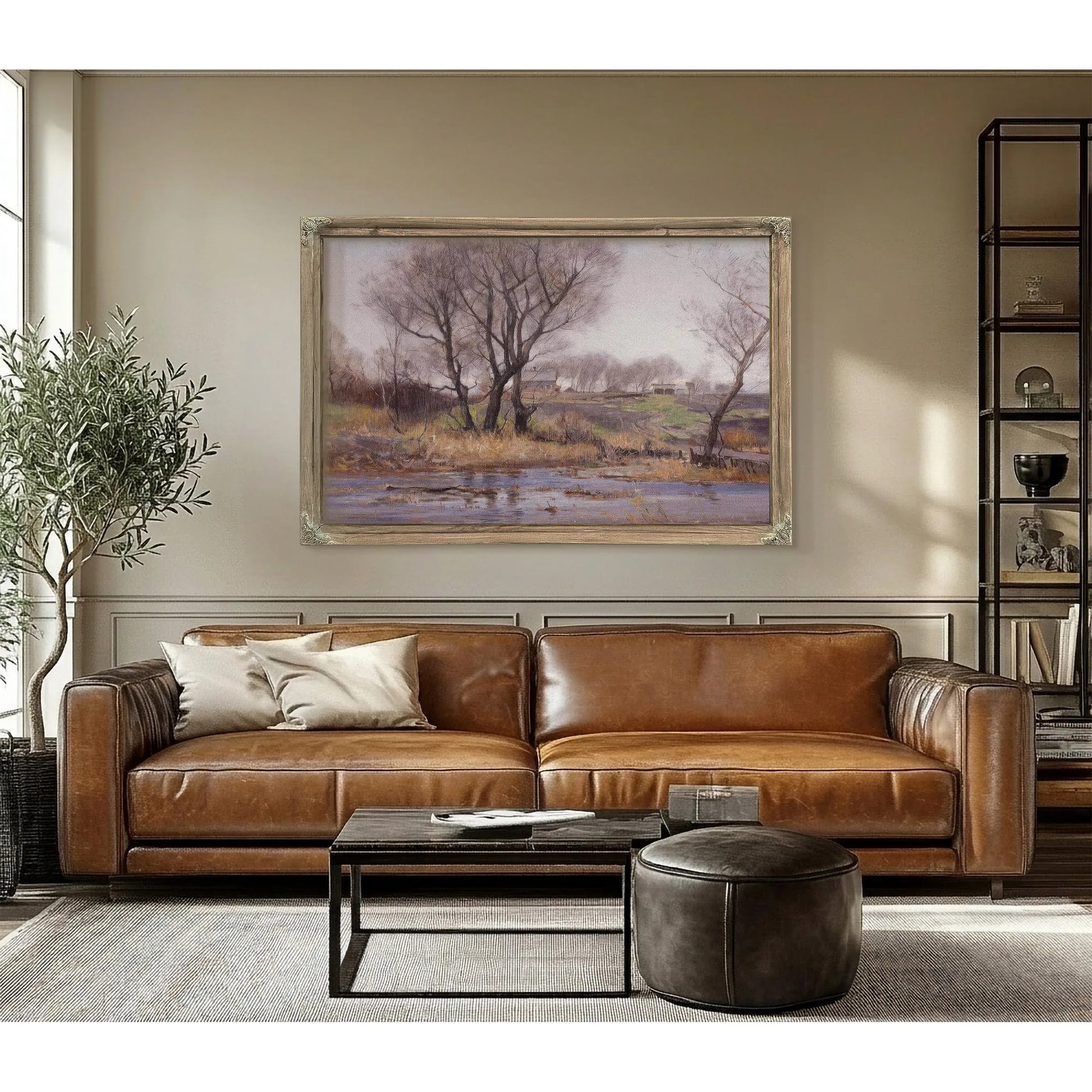 Owens Valley Farm By William Wendt Fine Art Print