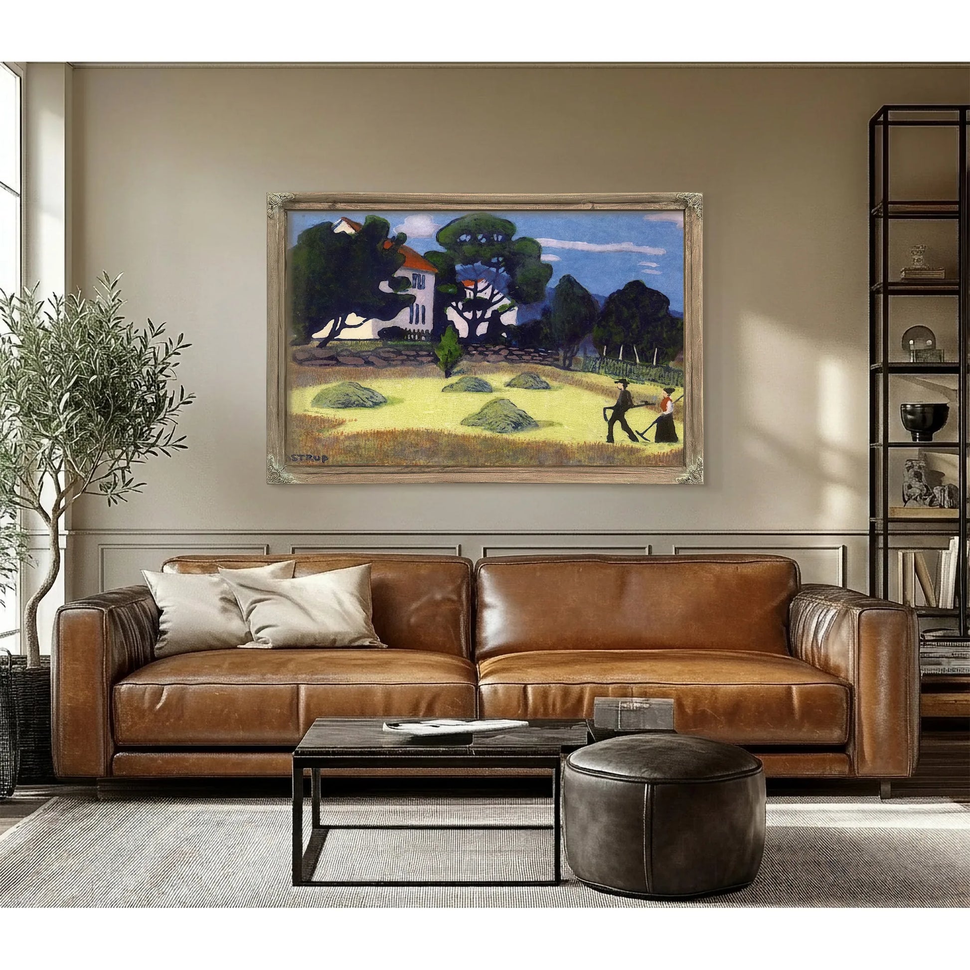 Home From Work 1 By Nicolai Astrup Fine Art Print