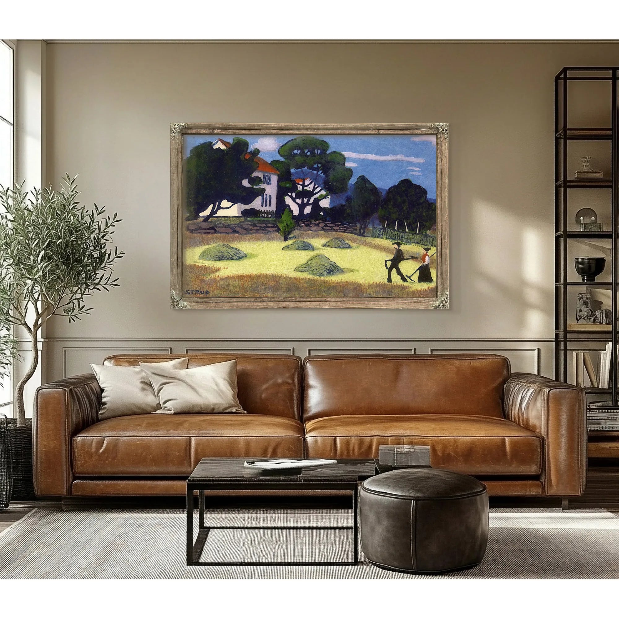 Home From Work 1 By Nicolai Astrup Fine Art Print