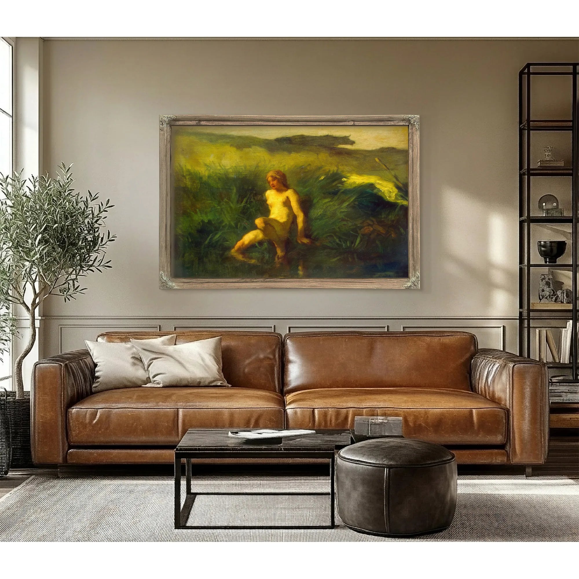 The Bather By Jean Francois Millet Fine Art Print