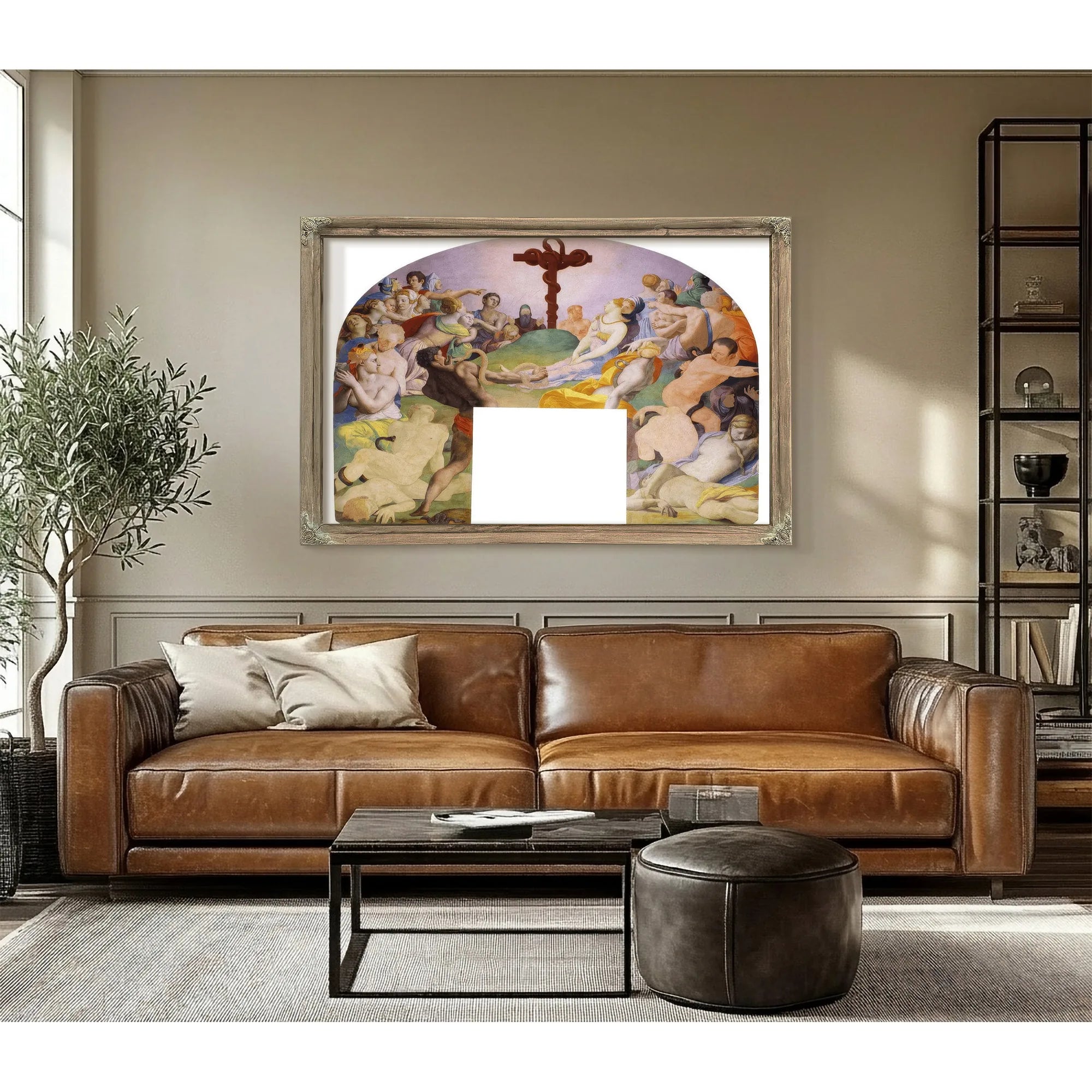 The Adoration Of The Bronze Snake 1540 1545 104X81Cm Palazzo Vecchio Museum By Agnolo Bronzino Fine Art Print