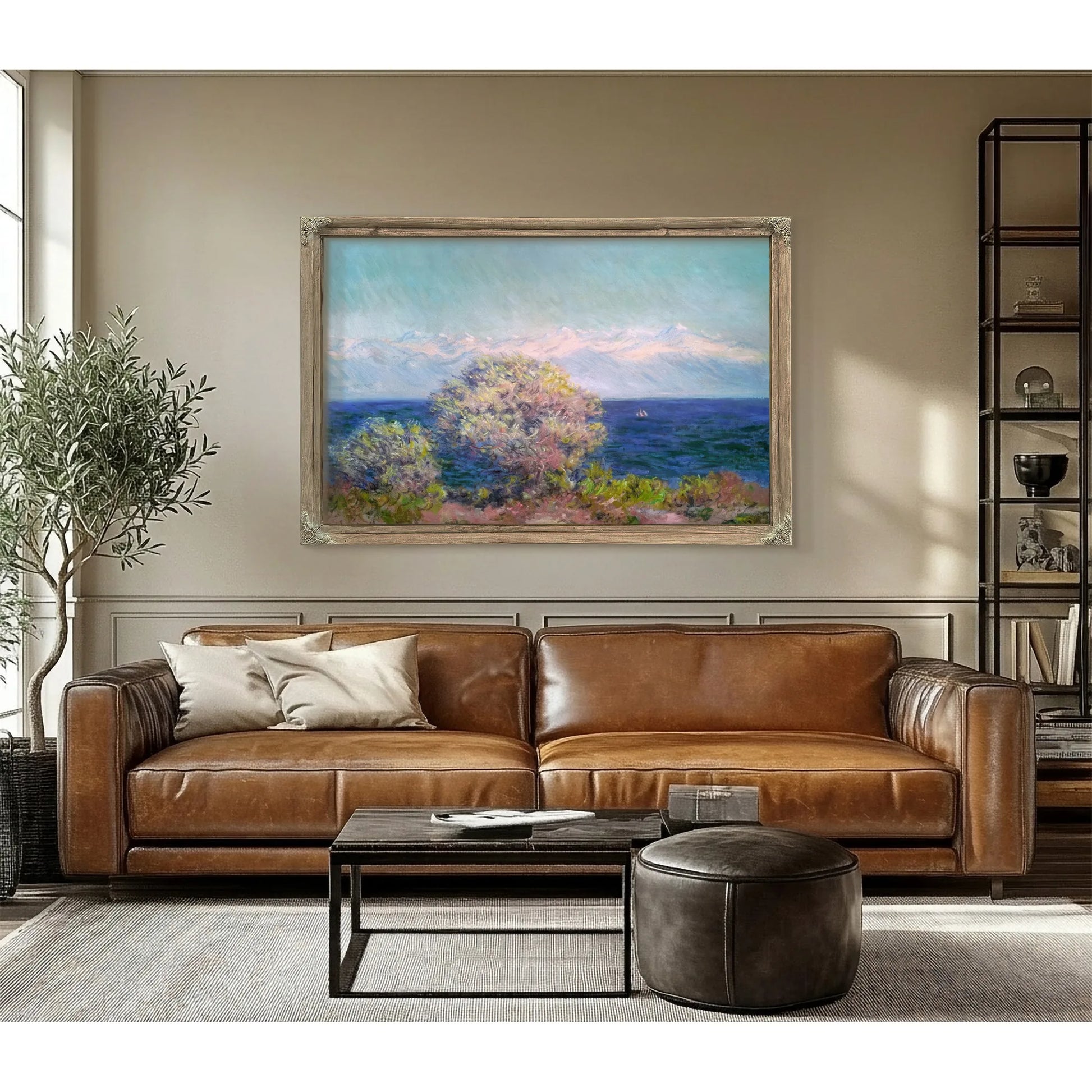 Cap D'antibes Mistral By Claude Monet Fine Art Print