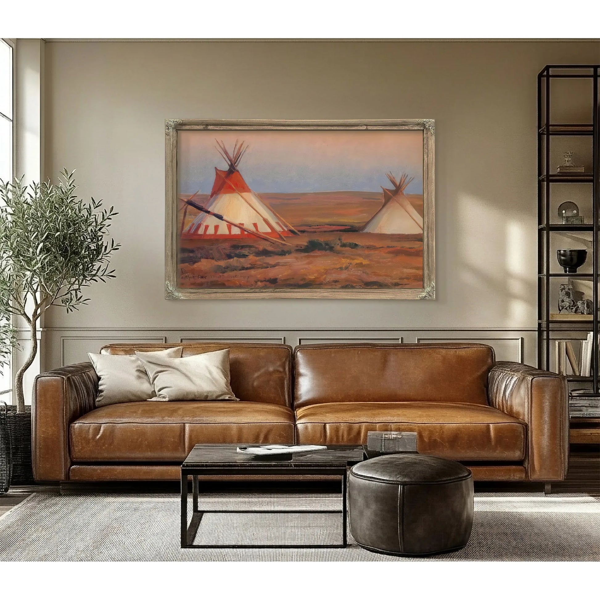 Evening On The Blackfeet Reservation By Maynard Dixon Fine Art Print