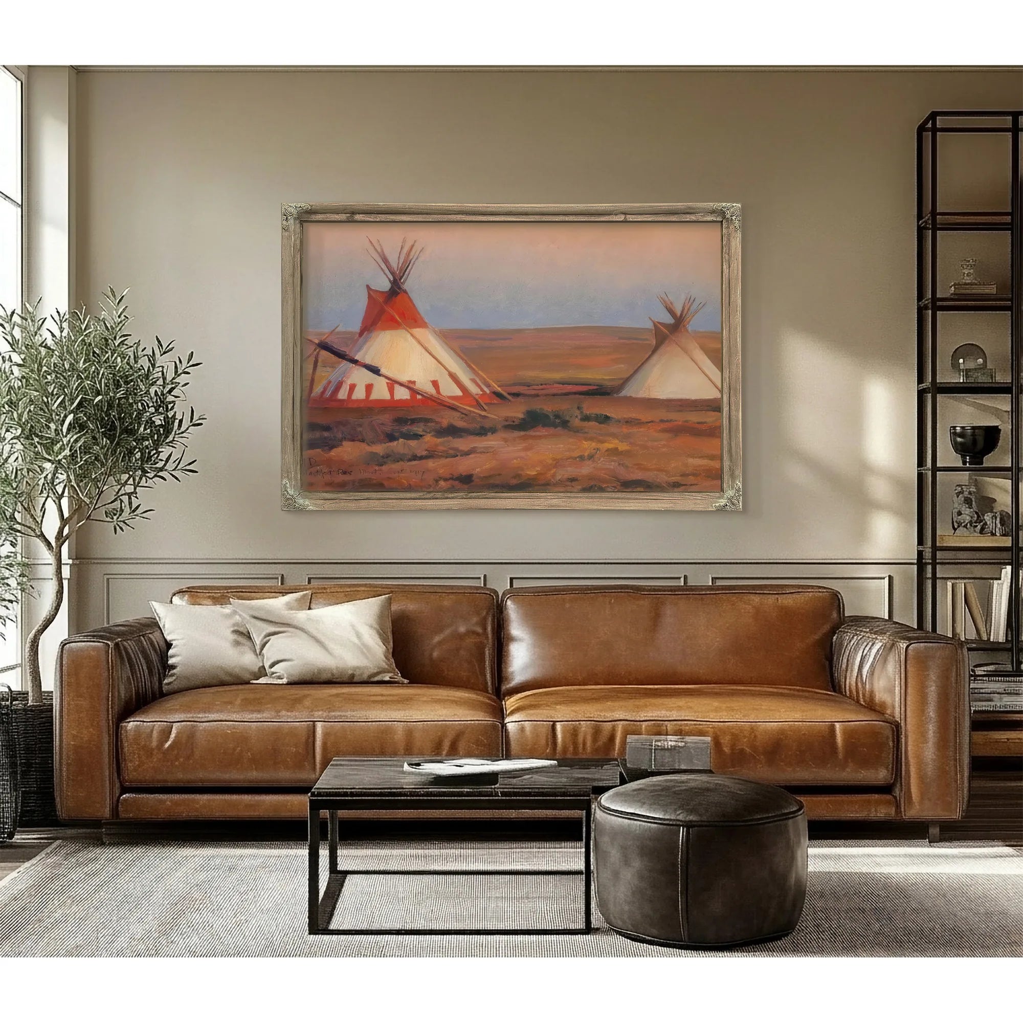 Evening On The Blackfeet Reservation By Maynard Dixon Fine Art Print