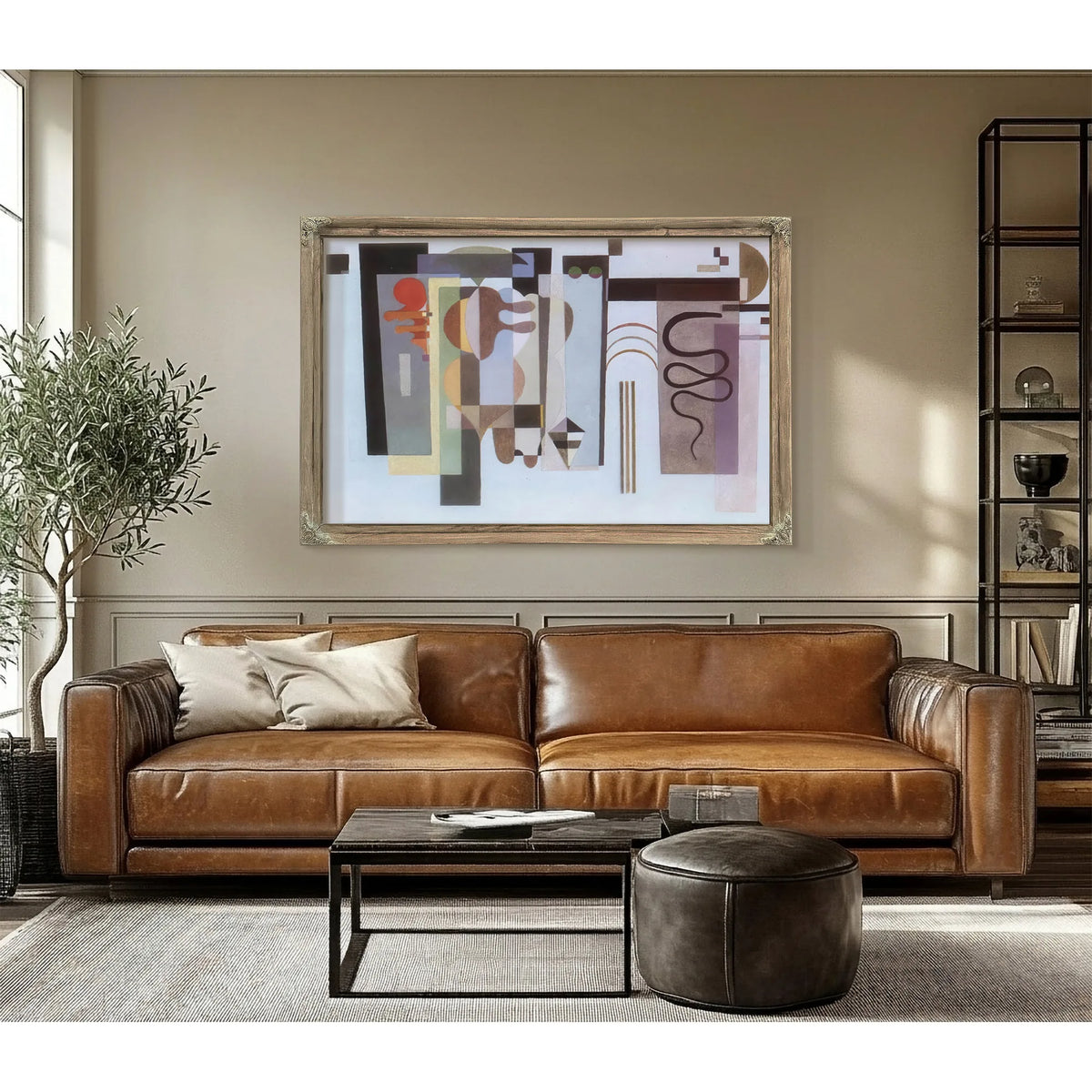 Two Green Points By Wassily Kandinsky Fine Art Print