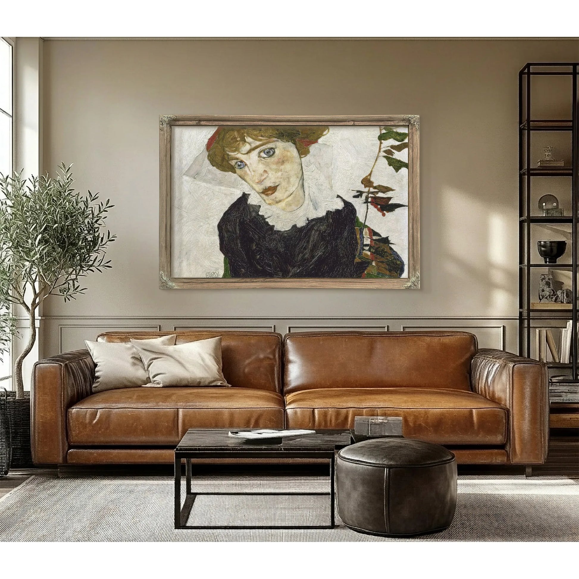 Portrait Of Wally Neuzil by Egon Schiele Fine Art Print