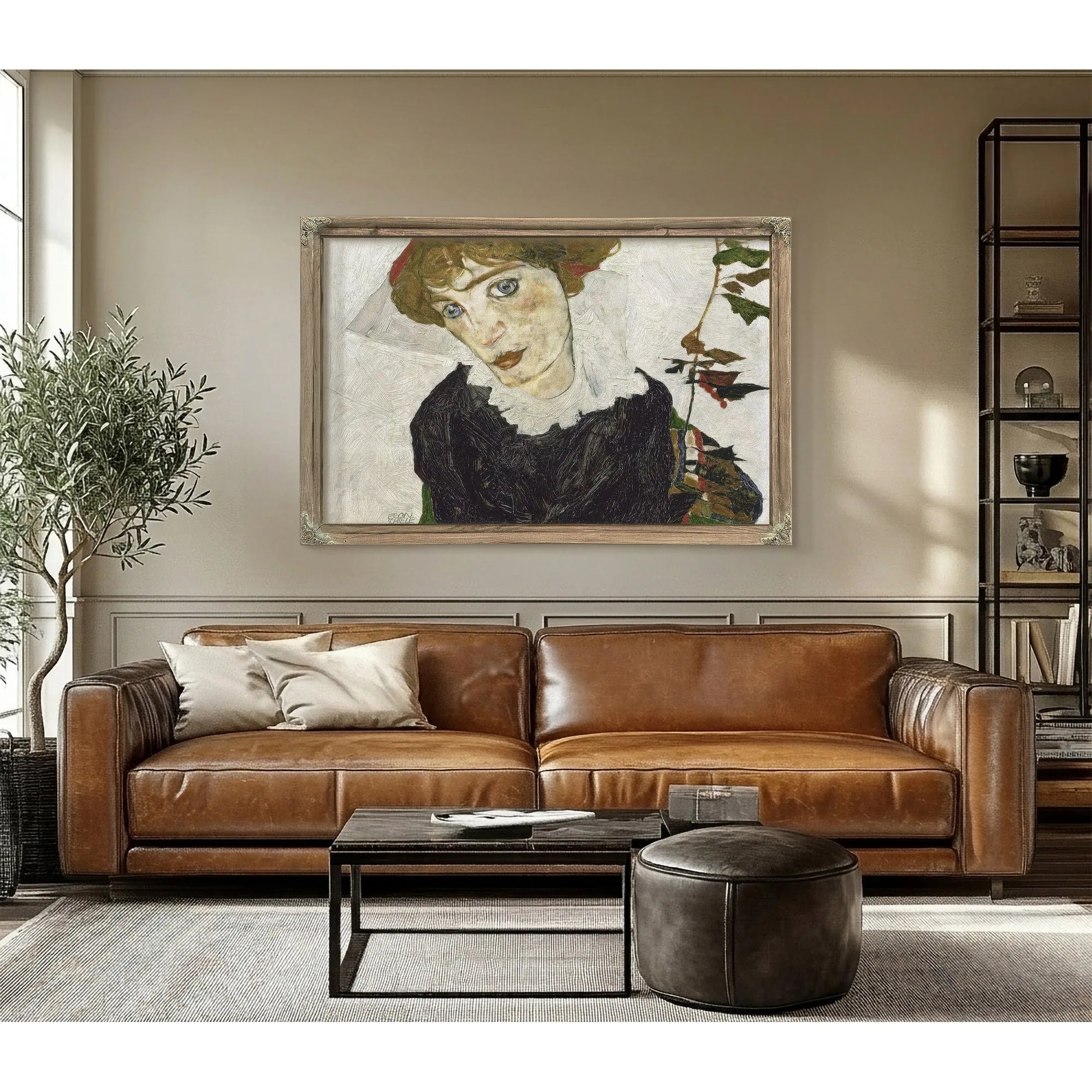Portrait Of Wally Neuzil by Egon Schiele Fine Art Print
