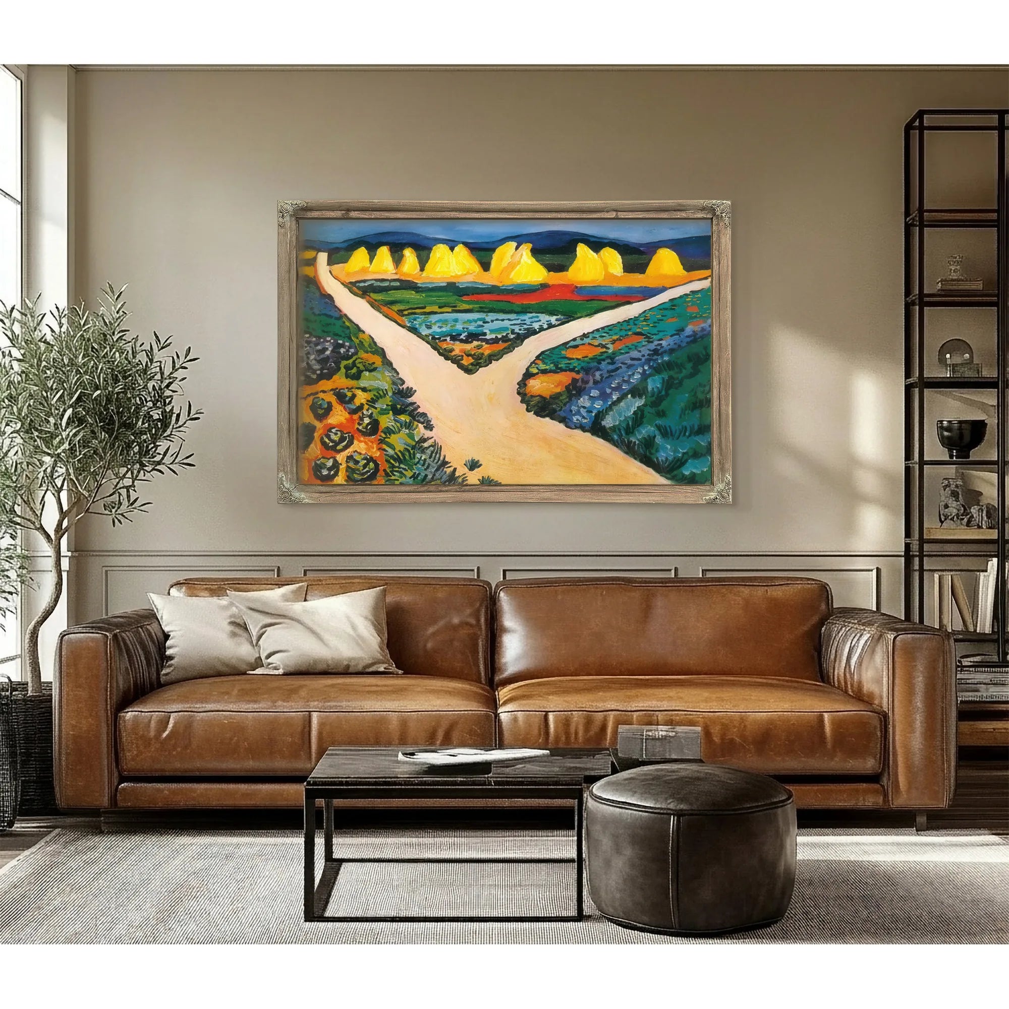 Confluence Point By August Macke Fine Art Print