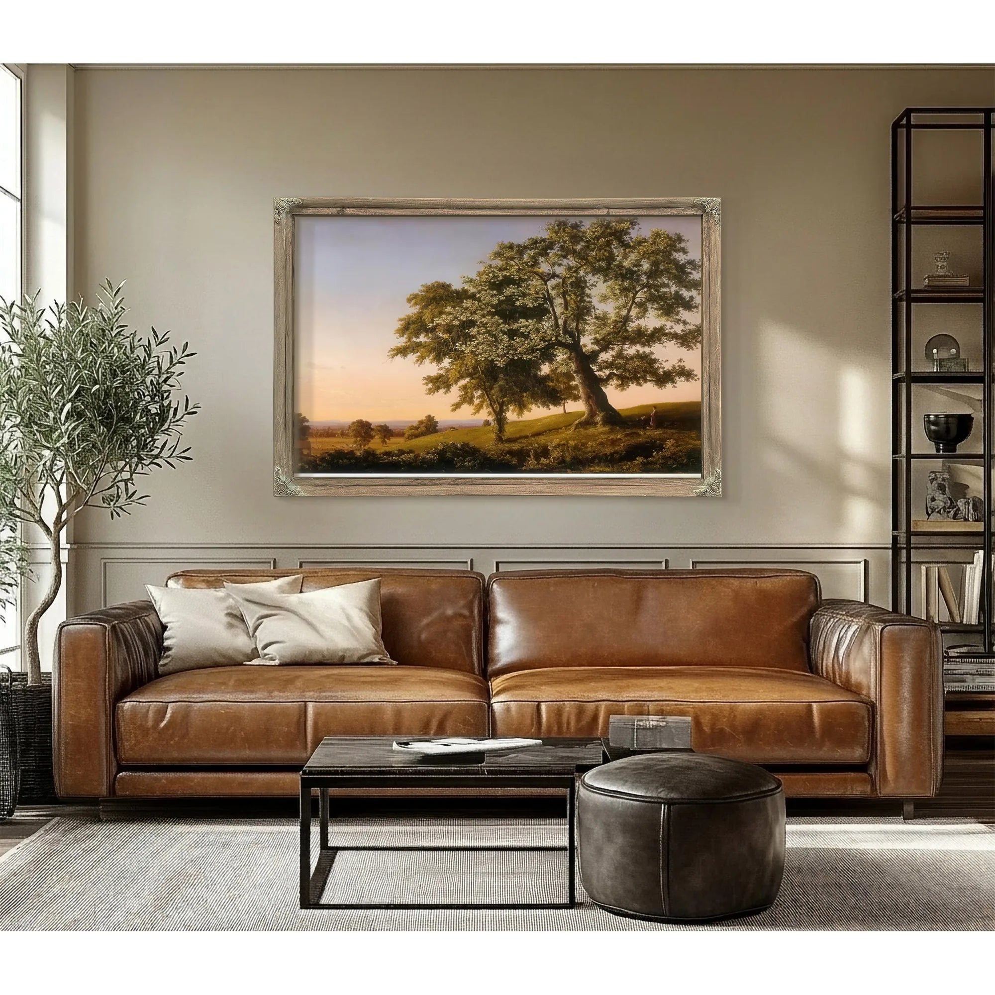 The Charter Oak By Frederic Edwin Church Fine Art Print