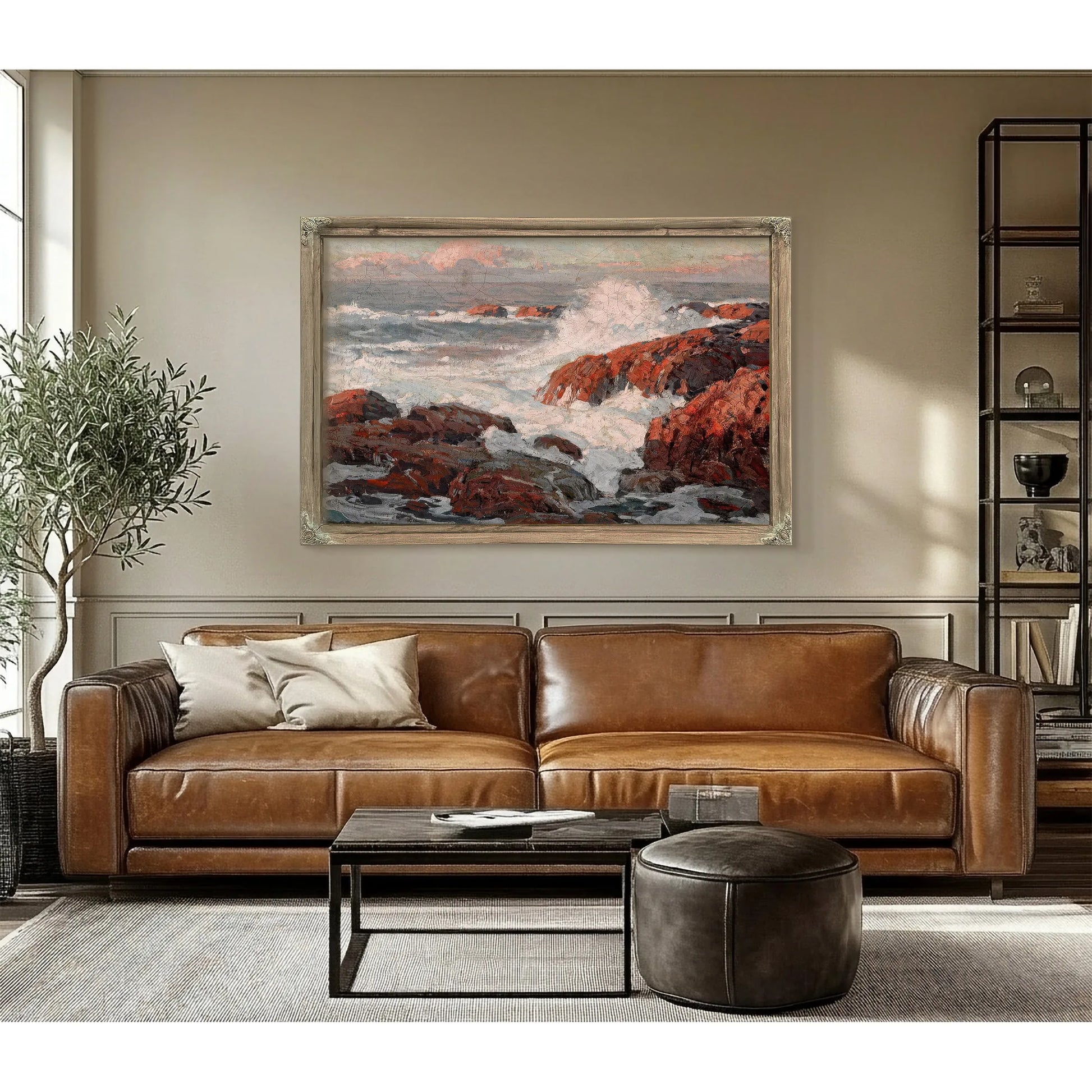 Crashing Waves By Edgar Payne Fine Art Print