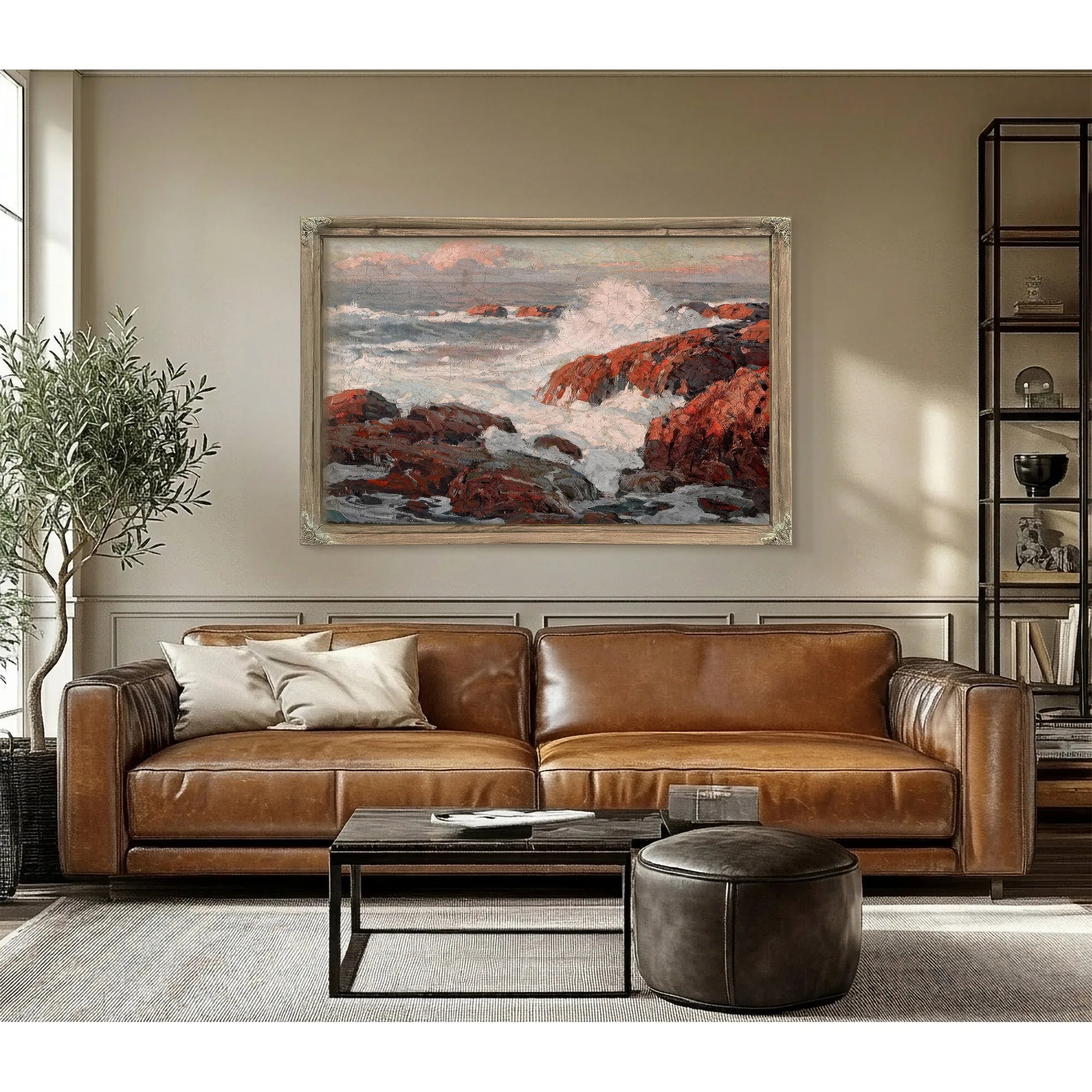 Crashing Waves By Edgar Payne Fine Art Print