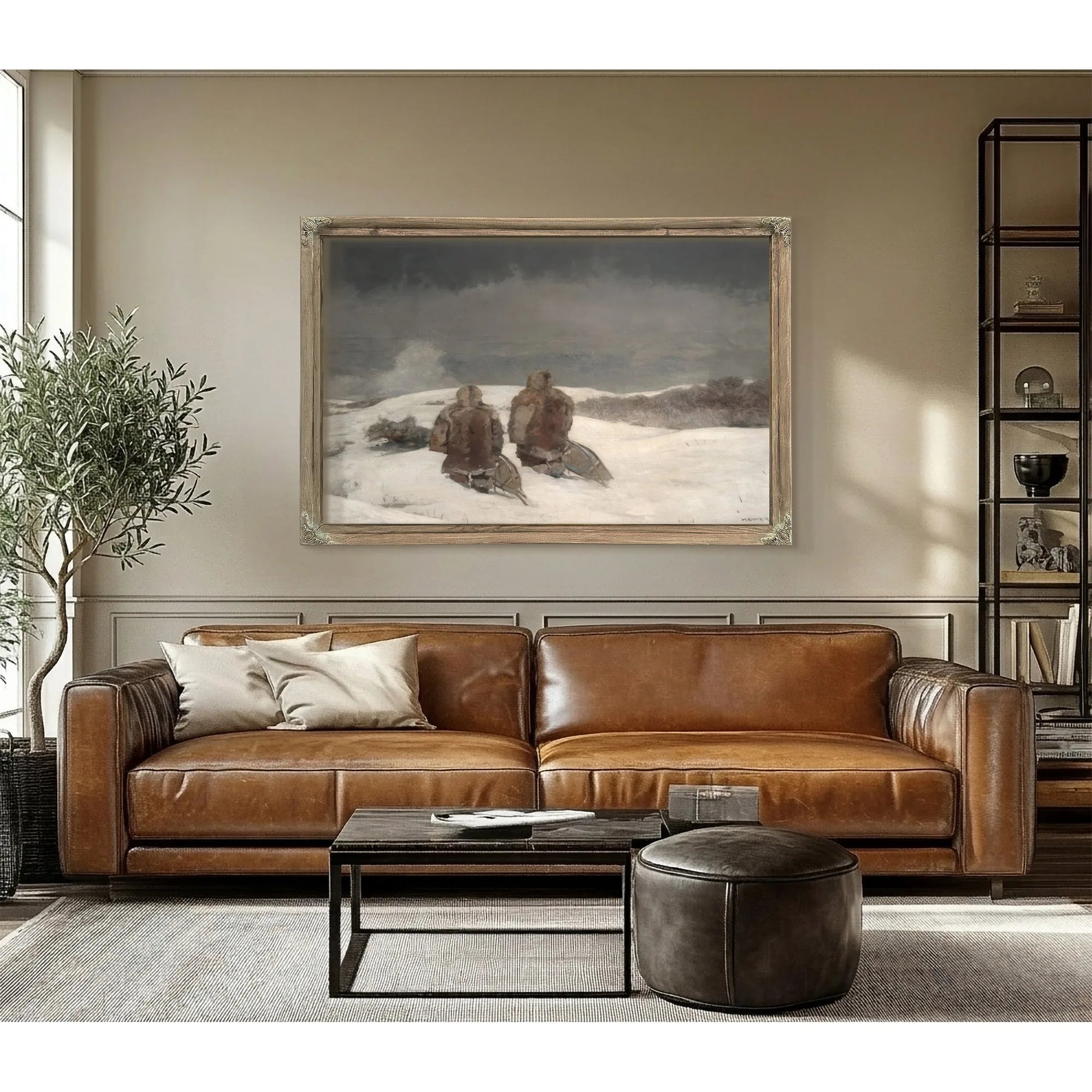 Below Zero By Winslow Homer Fine Art Print