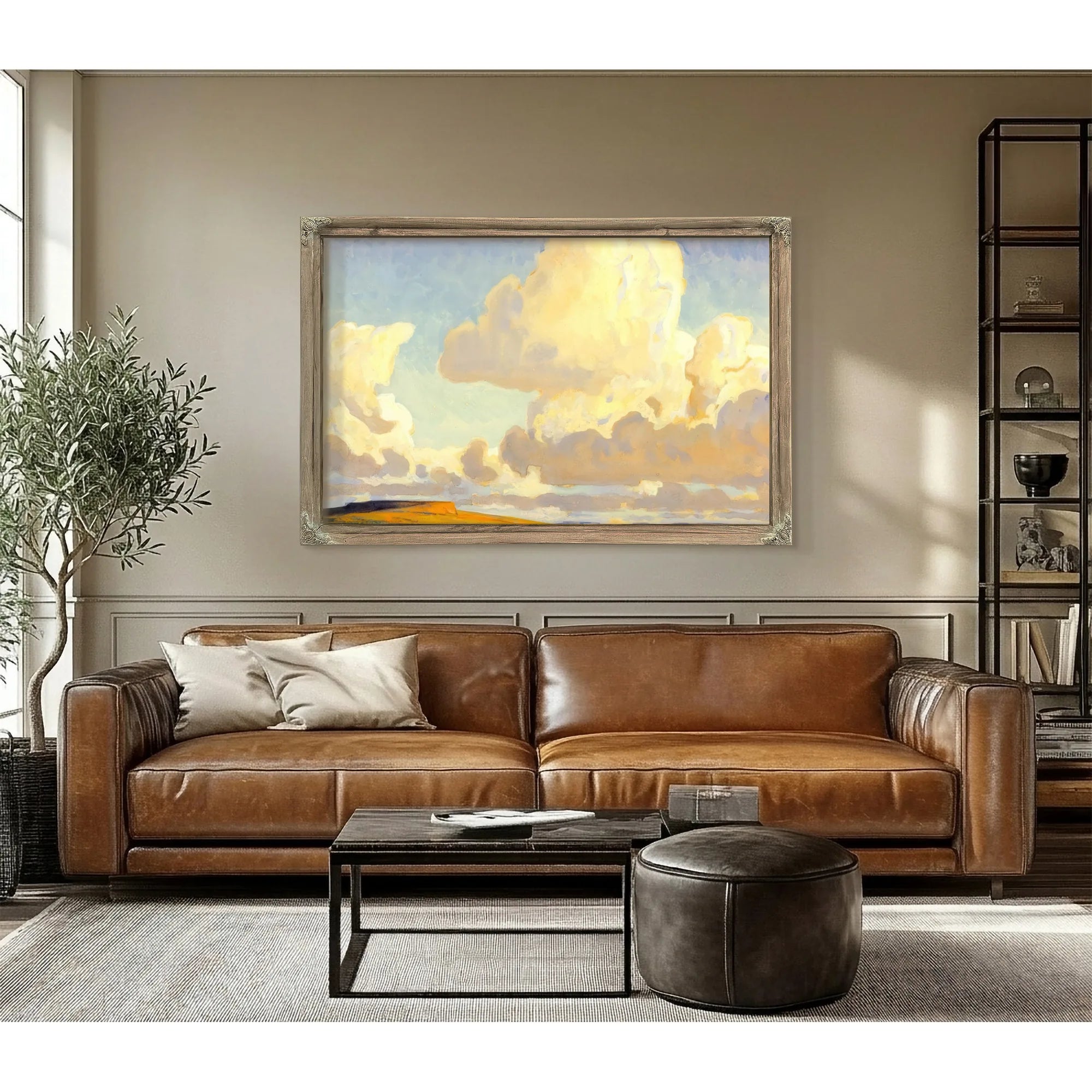 Butte And Clouds By Maynard Dixon Fine Art Print