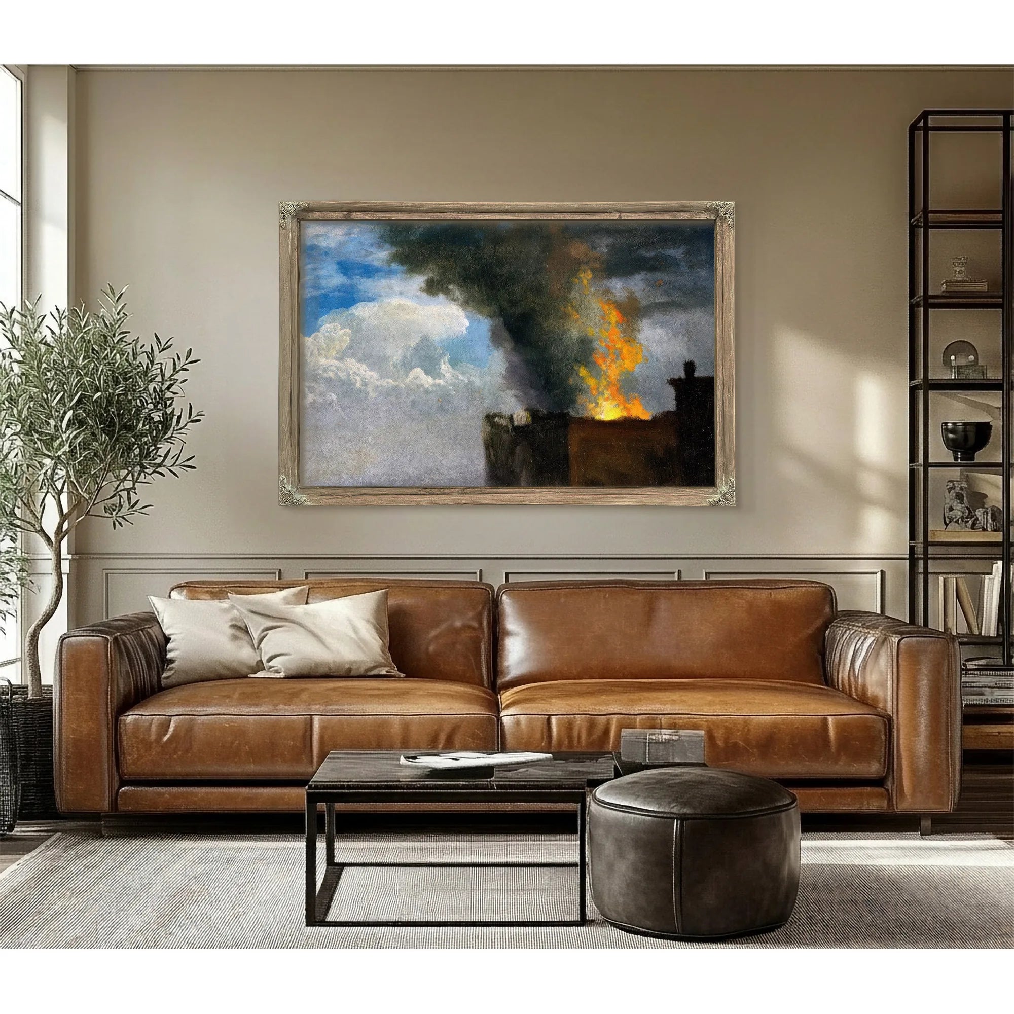 The Conflagration By Bierstadt Albert Fine Art Print