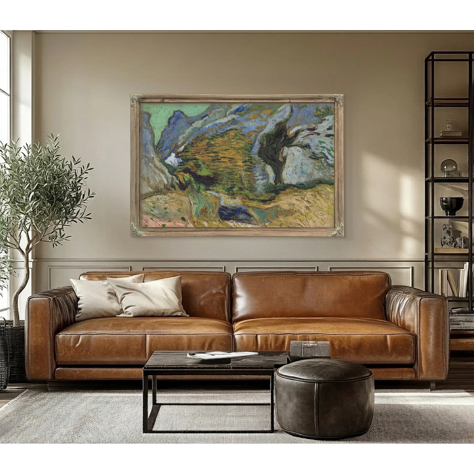 Ravine With A Small Stream By Vincent Van Gogh Fine Art Print