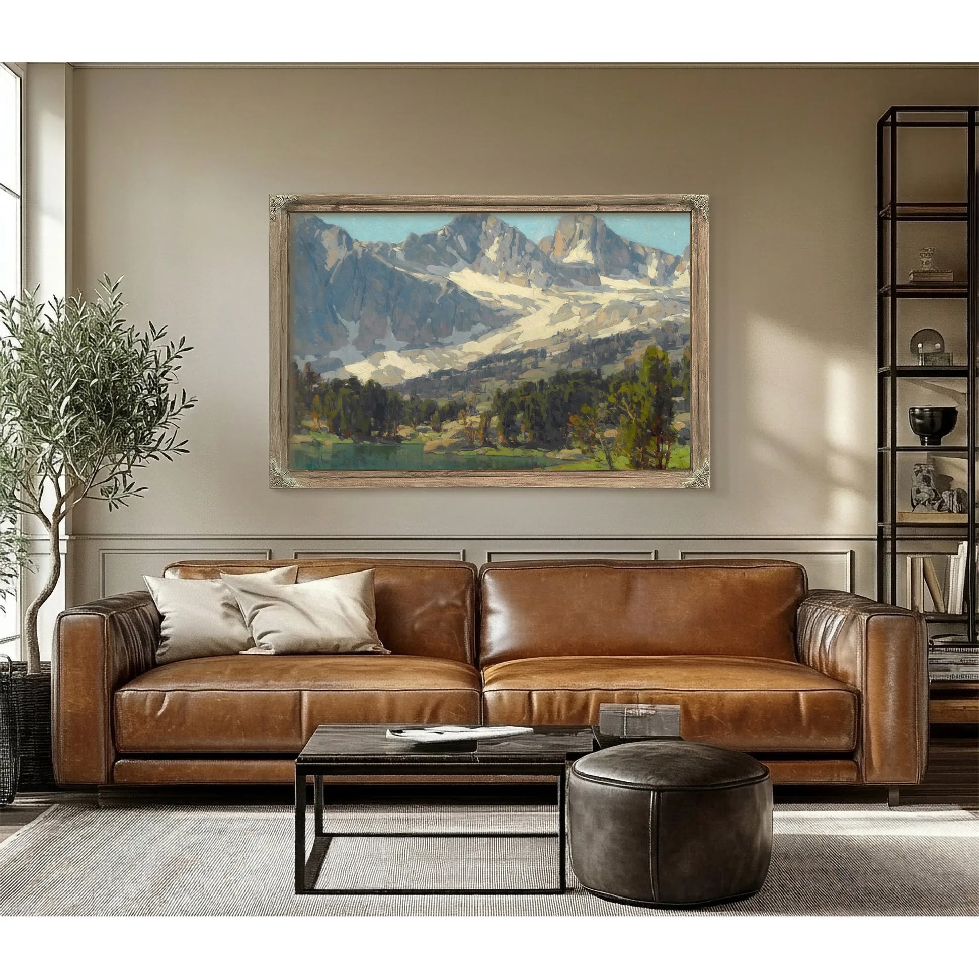 Mount Gayley And Mount Sill, Big Pine, High Sierras, California By Edgar Payne Fine Art Print