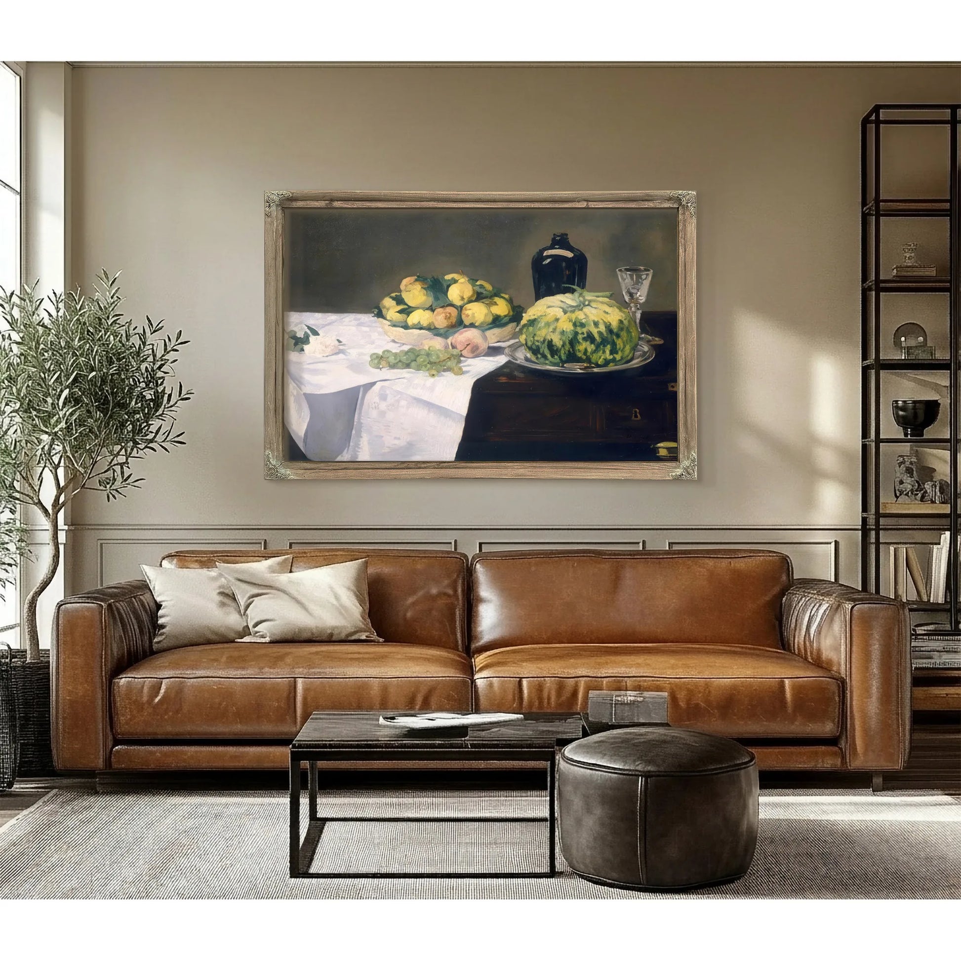 Still Life With Melons And Peaches By Edouard Manet Fine Art Print