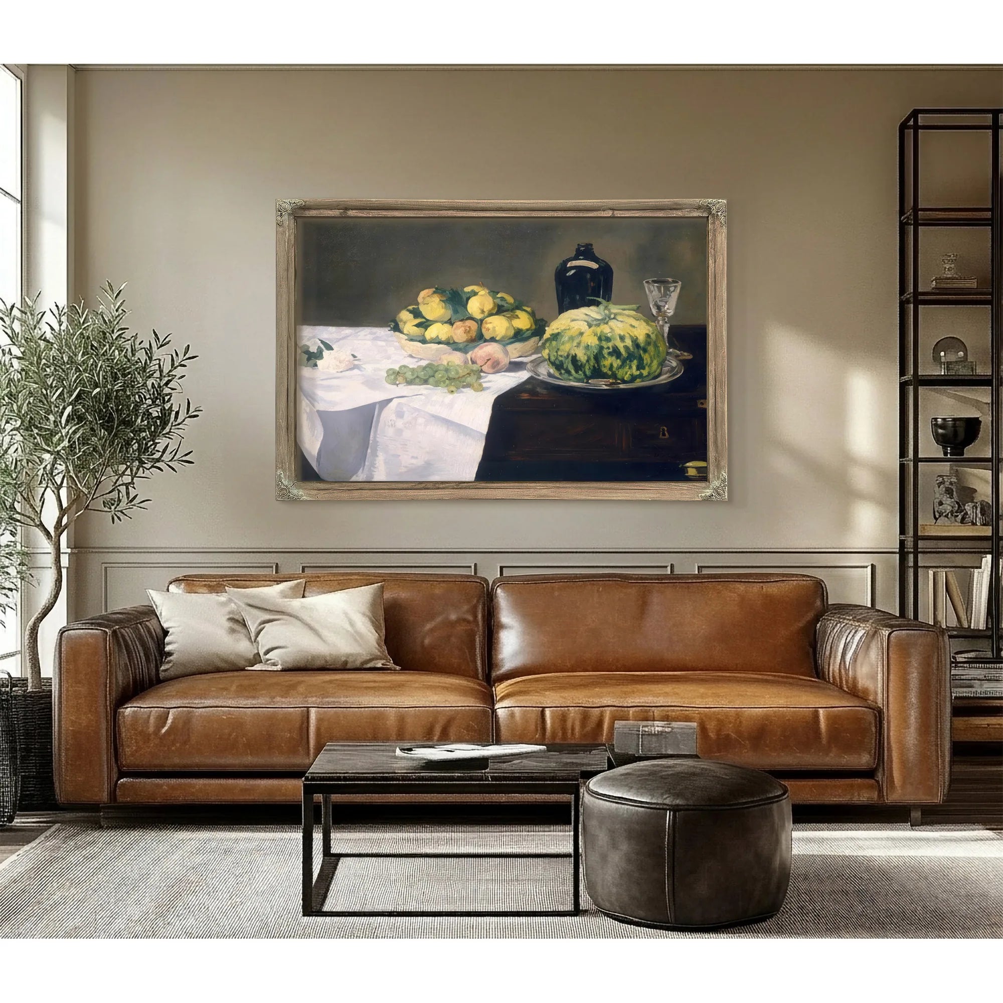 Still Life With Melons And Peaches By Edouard Manet Fine Art Print