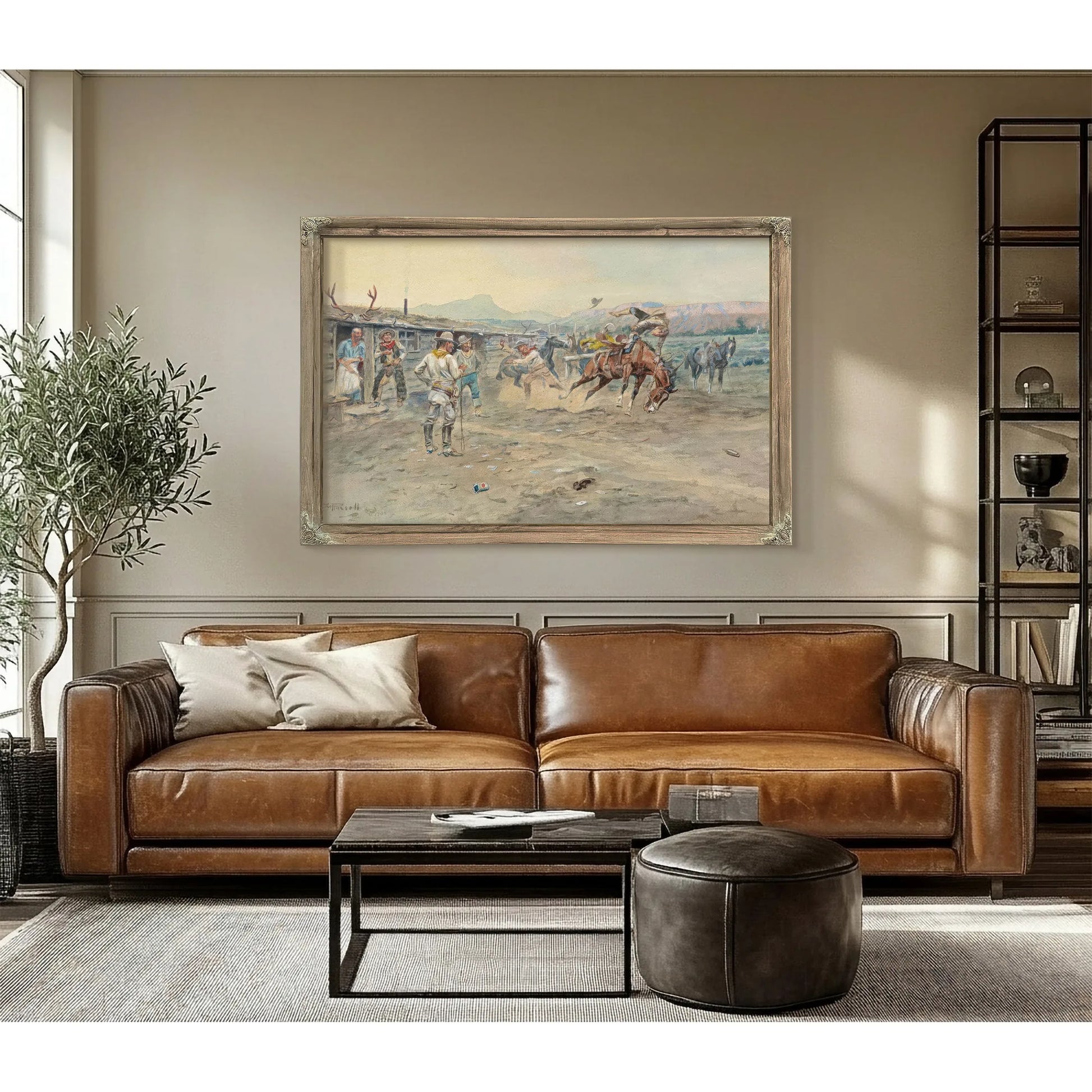 The Tenderfoot By Charles Marion Russell Fine Art Print