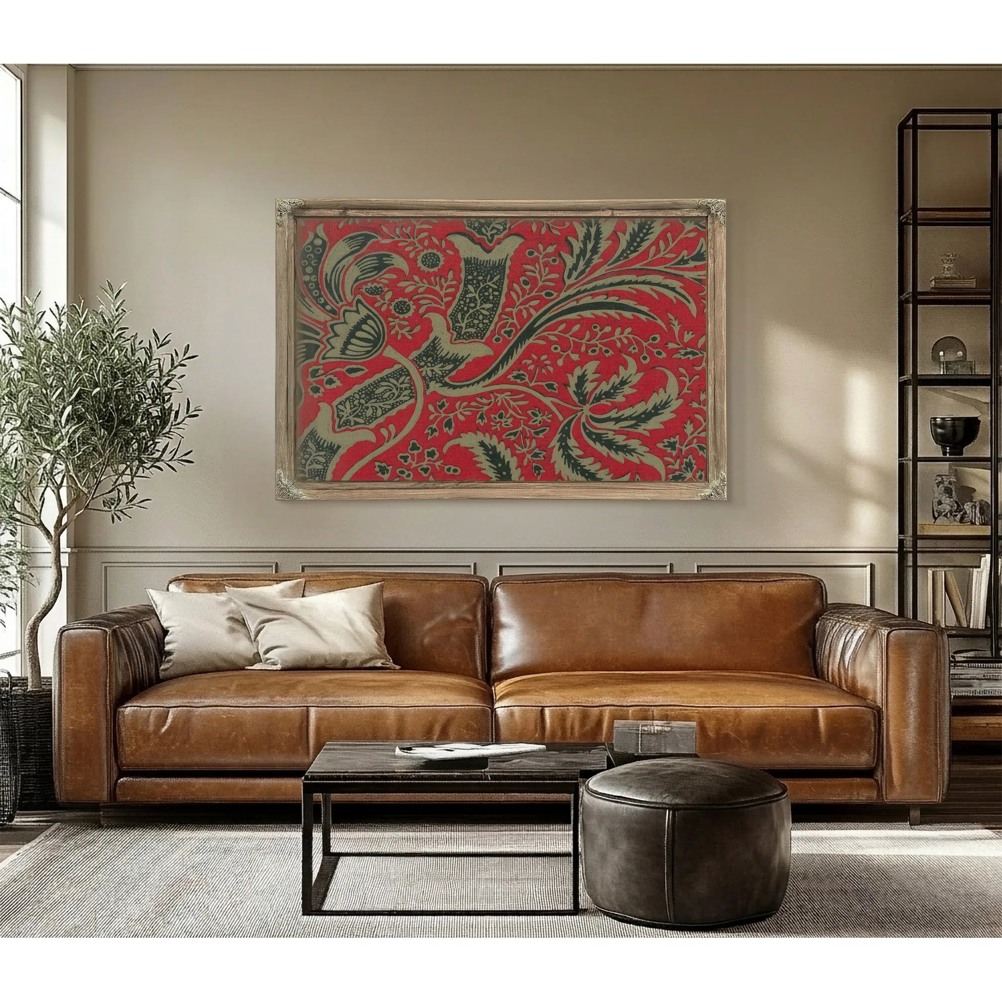 Wallpaper Sample With Bamboo Pattern By William Morris Fine Art Print