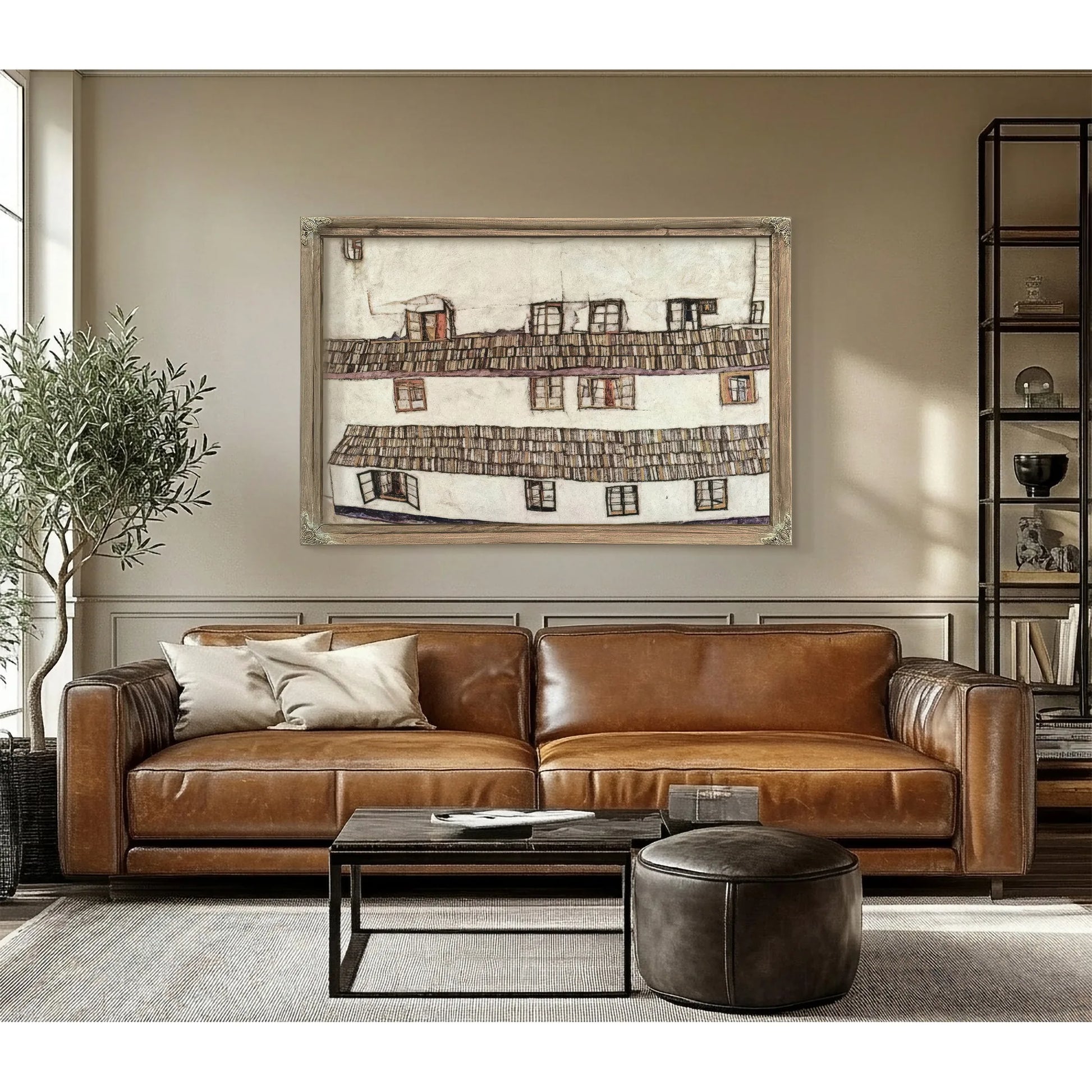 Windows 1914 110X140Cm Galerie Belvedere By Egon Schiele Fine Art Print